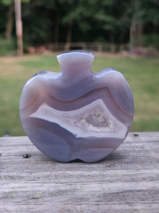 Botswana Agate Apple carving
