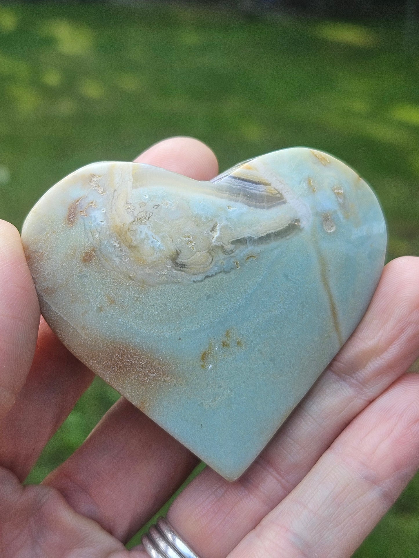 Caribbean Calcite heart🩵