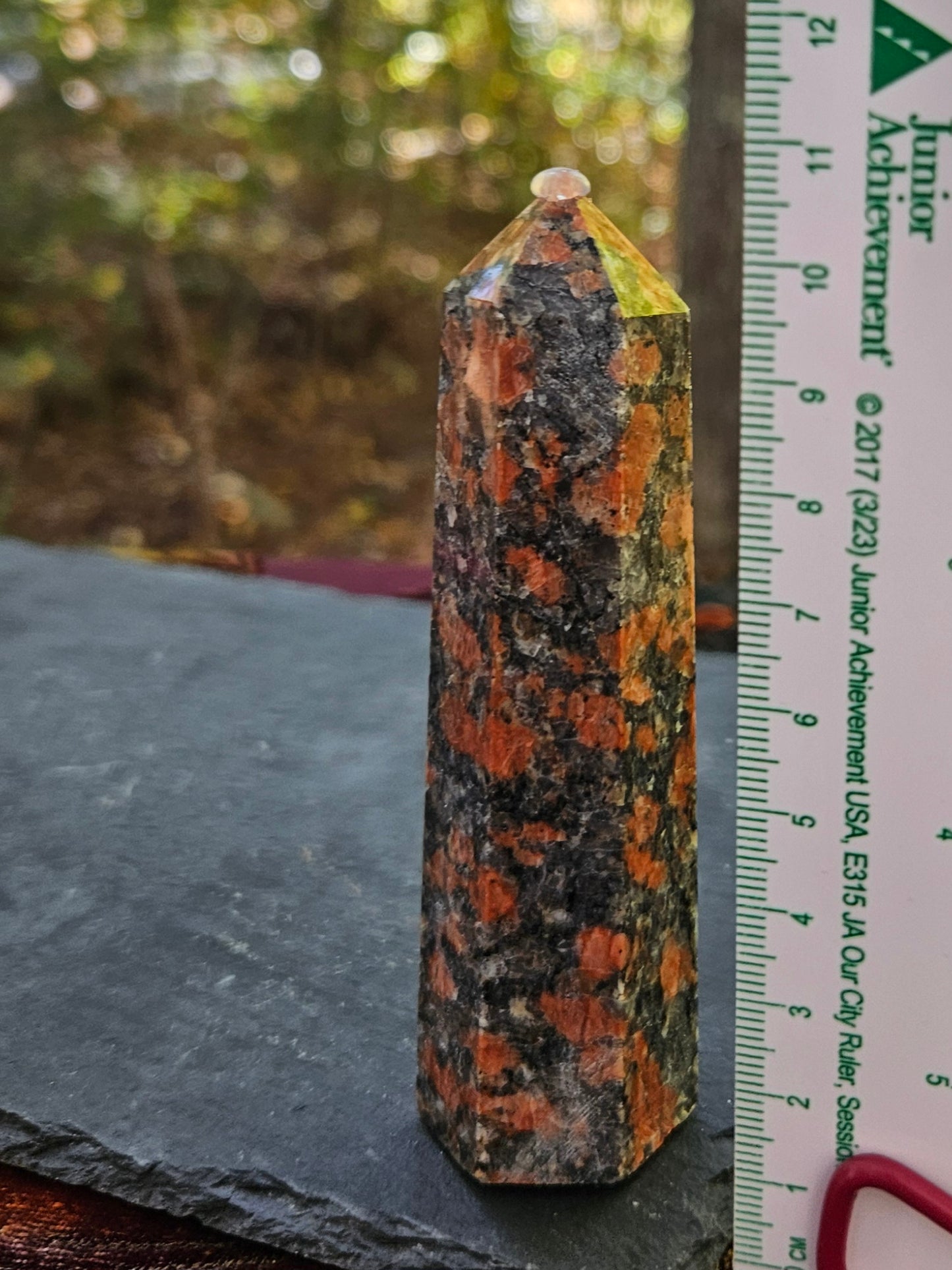 Red Snowflake Obsidian