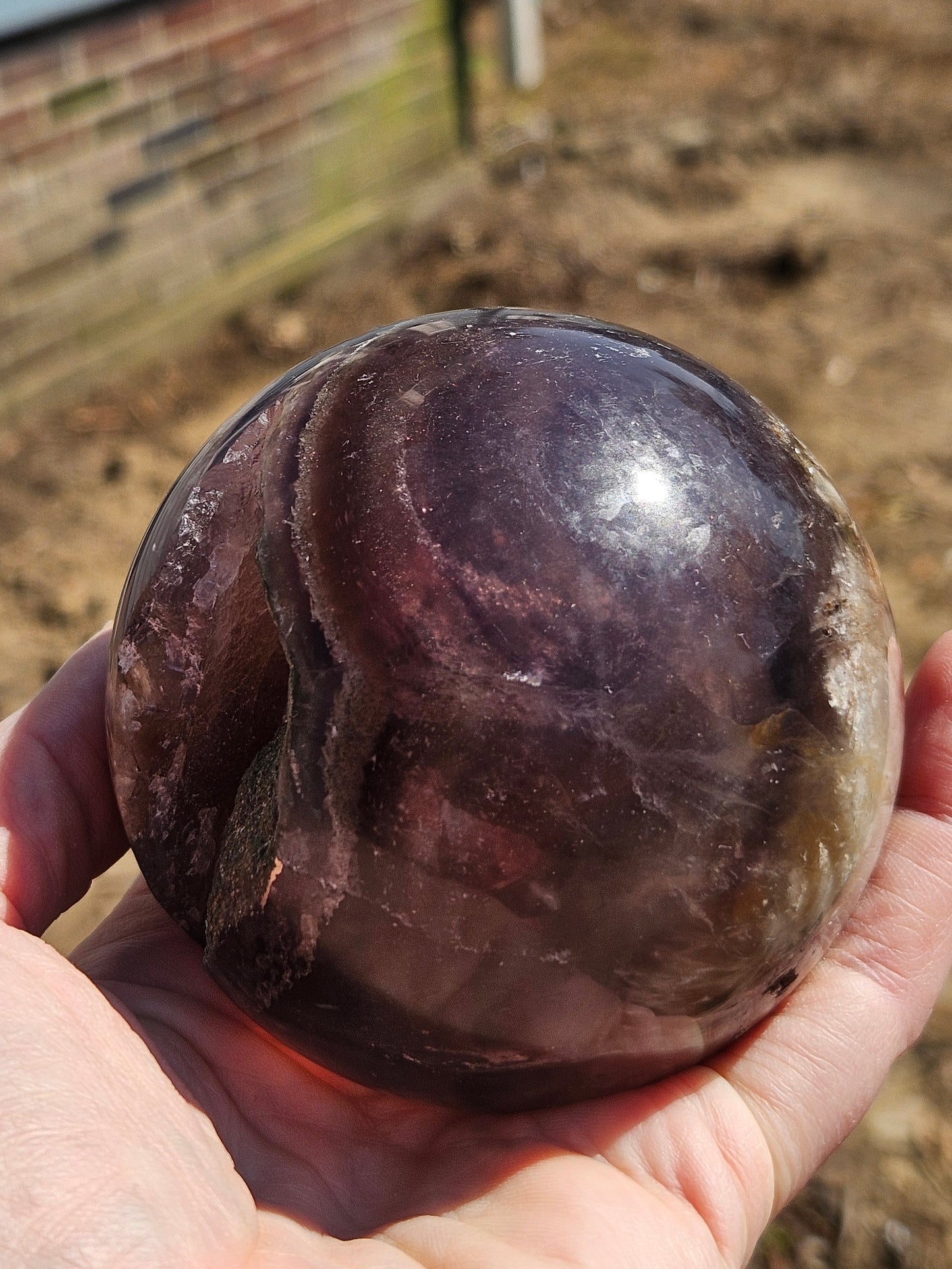 Rainbow Fluorite Sphere