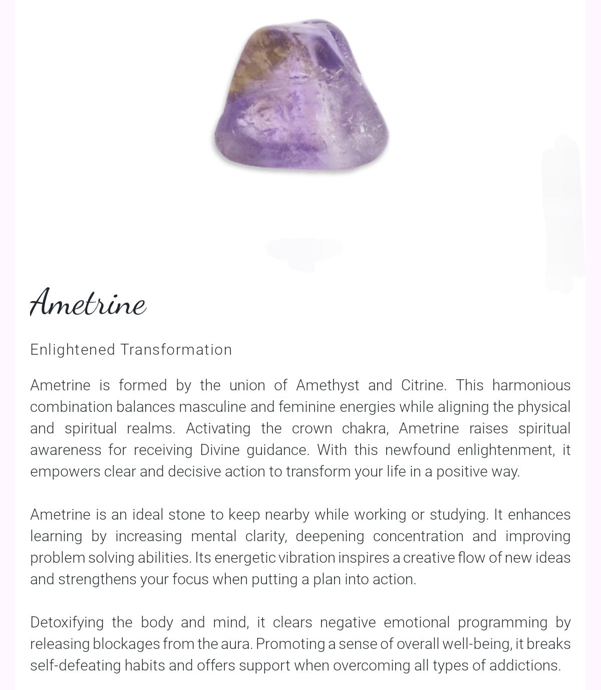Find stone information here!