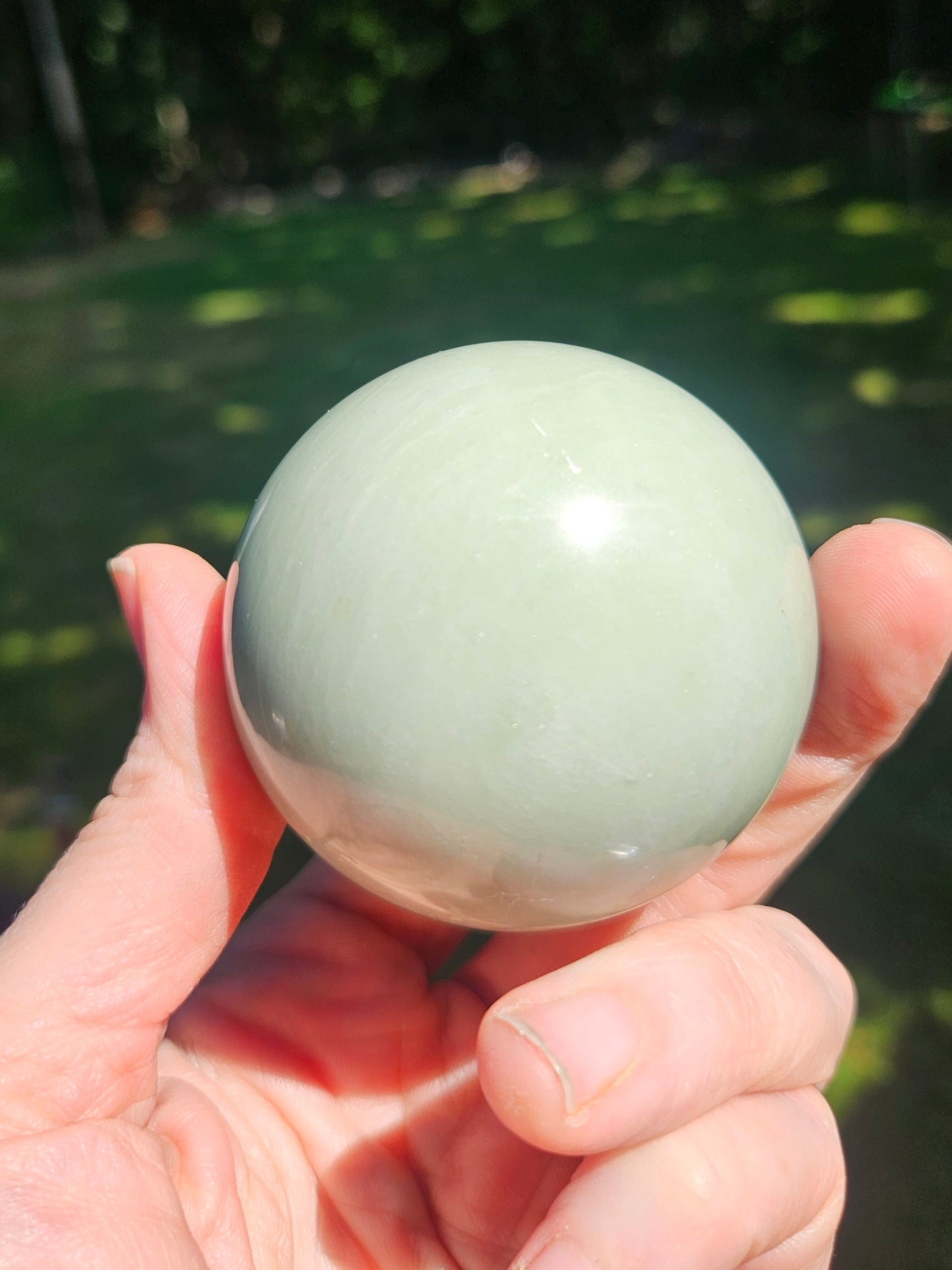 Green Aventurine with Pyrite sphere