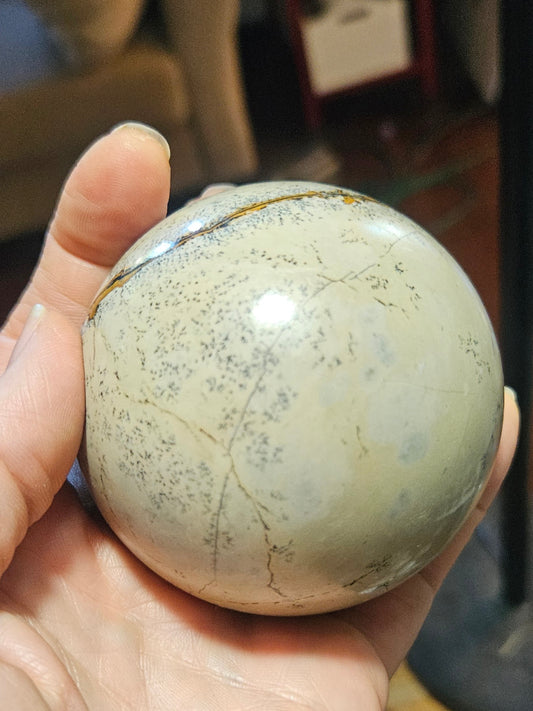 Dendritic Jasper sphere