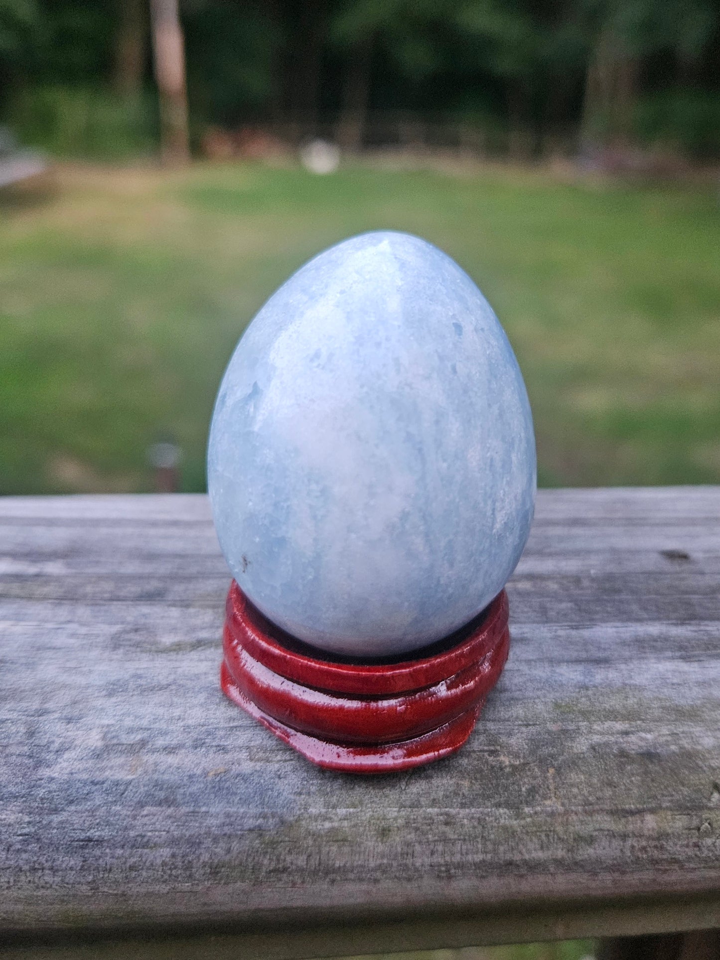 Blue Calcite Egg