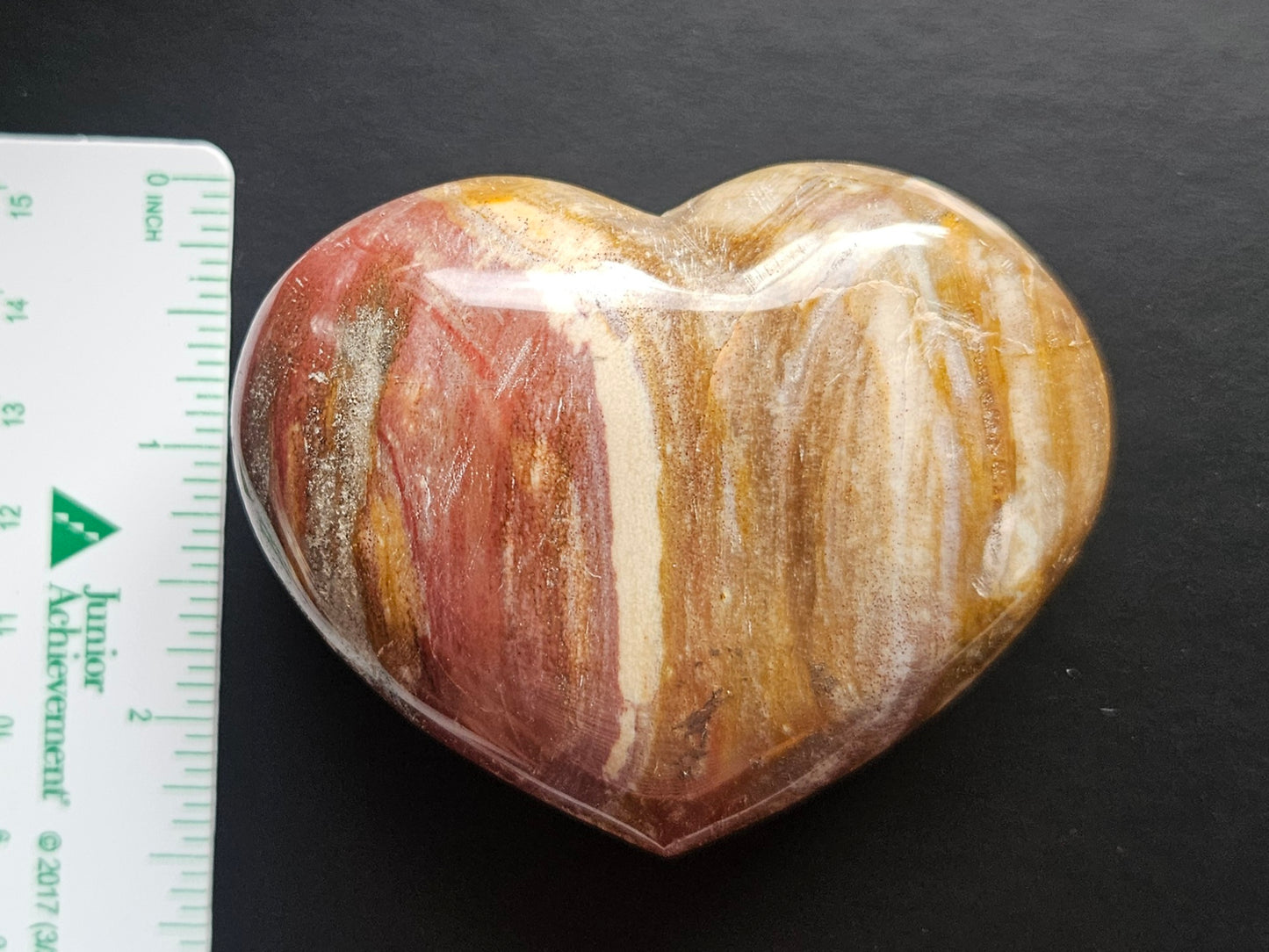 Large Mookaite Jasper Heart
