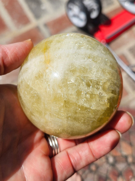 Lemon Calcite sphere