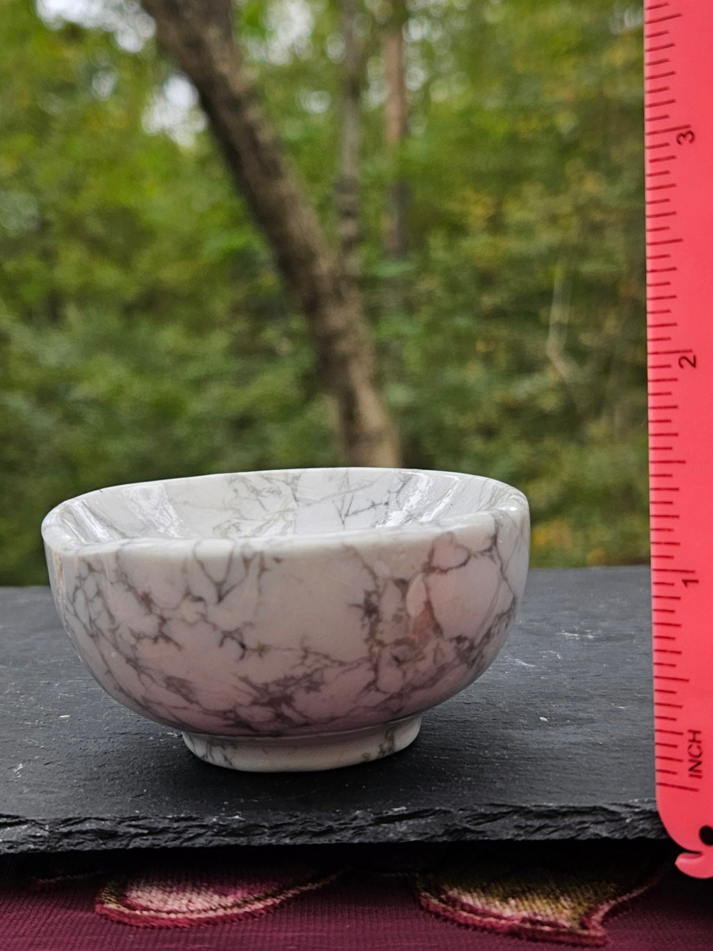 White Howlite bowl