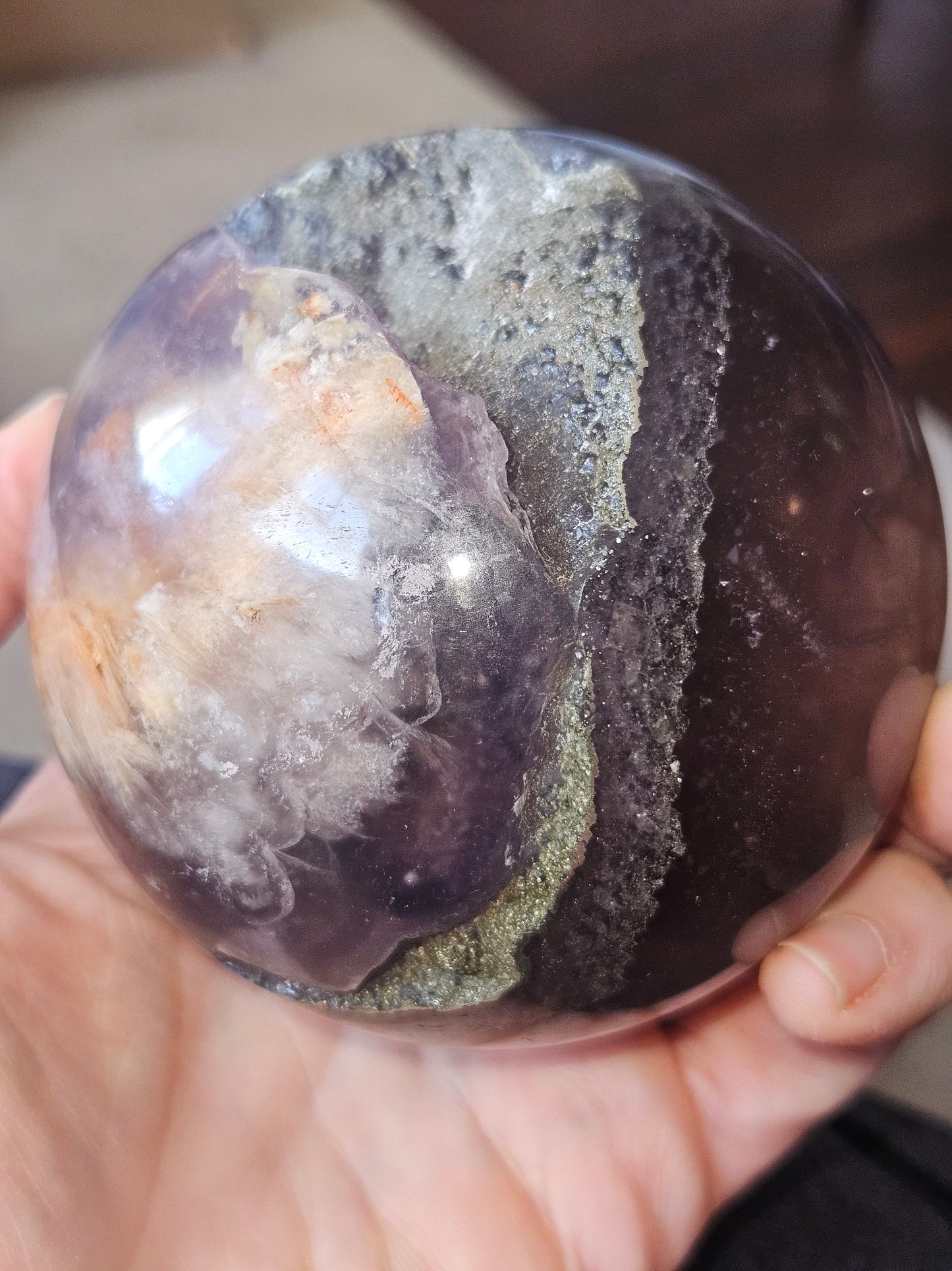 Rainbow Fluorite Sphere