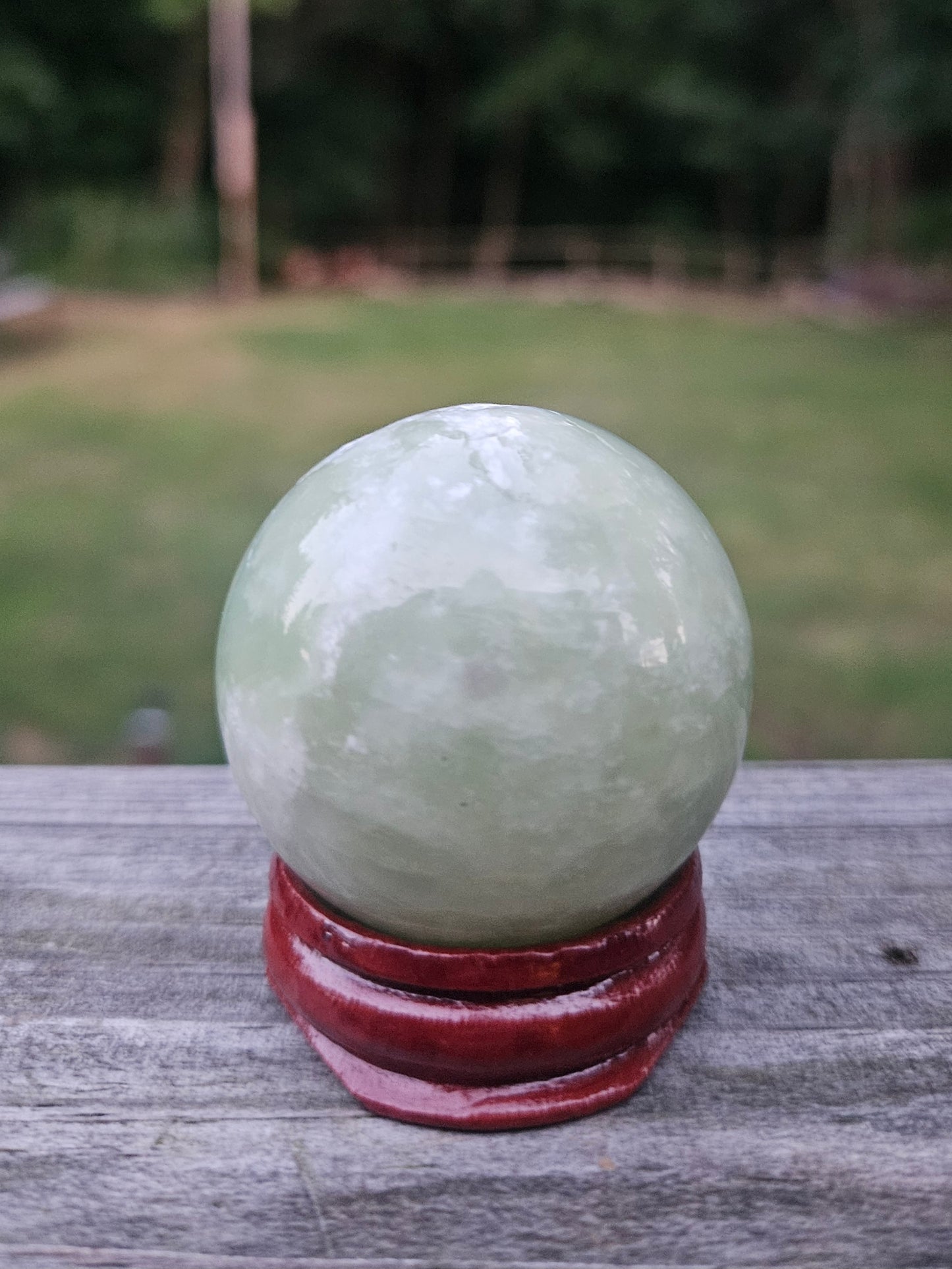 Green Calcite sphere