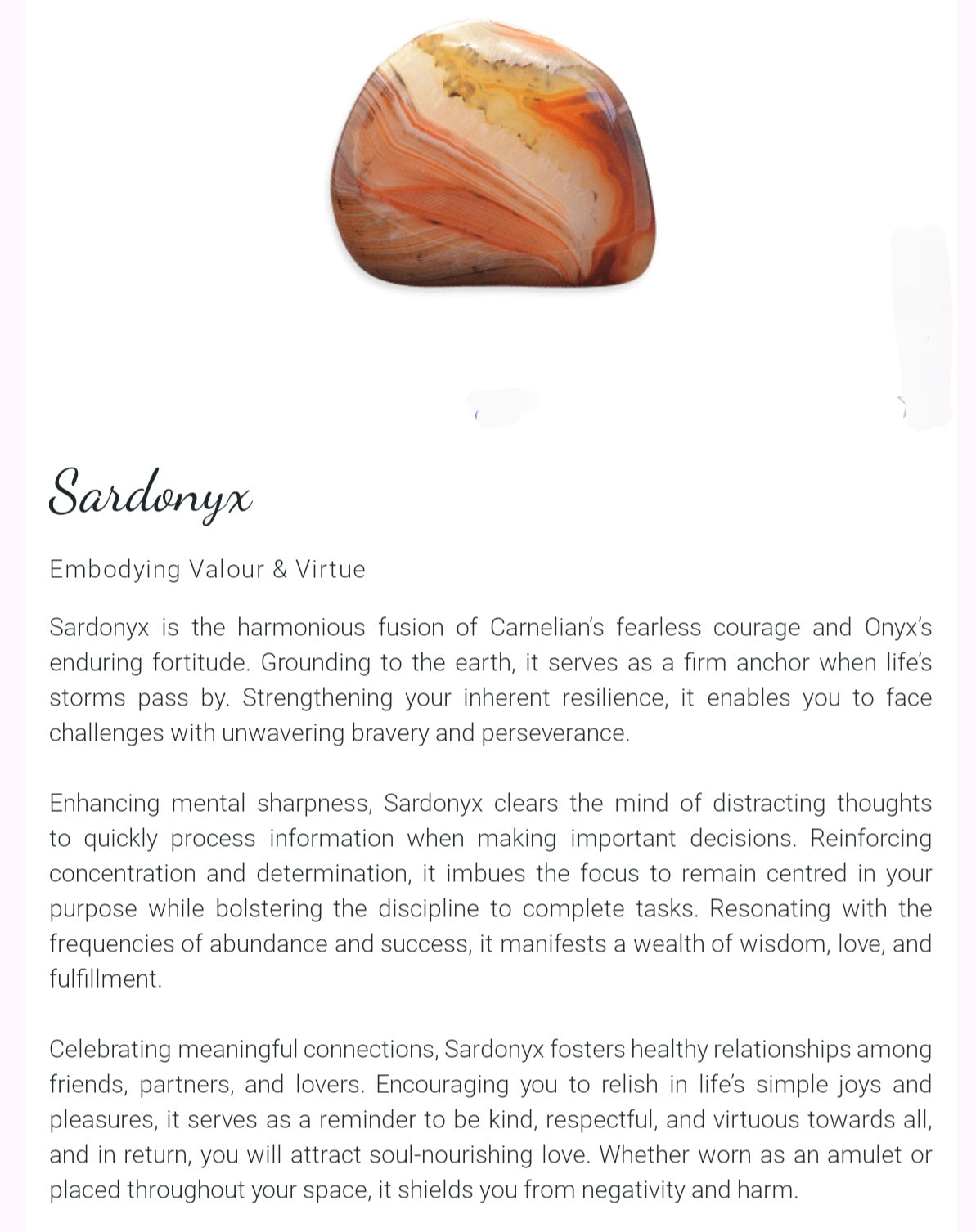 Find stone information here!
