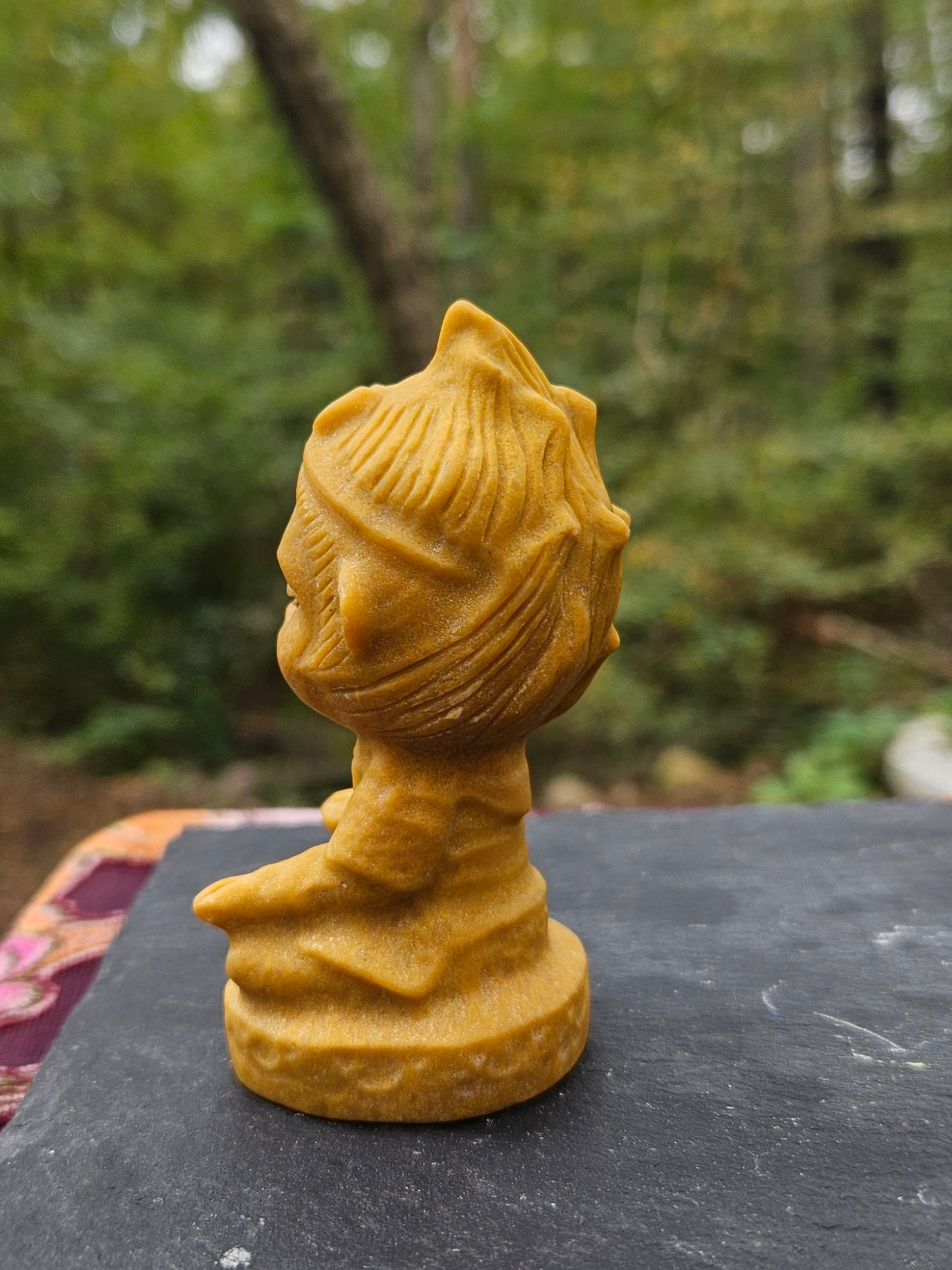 Unique Yellow Jasper meditative carving 😍