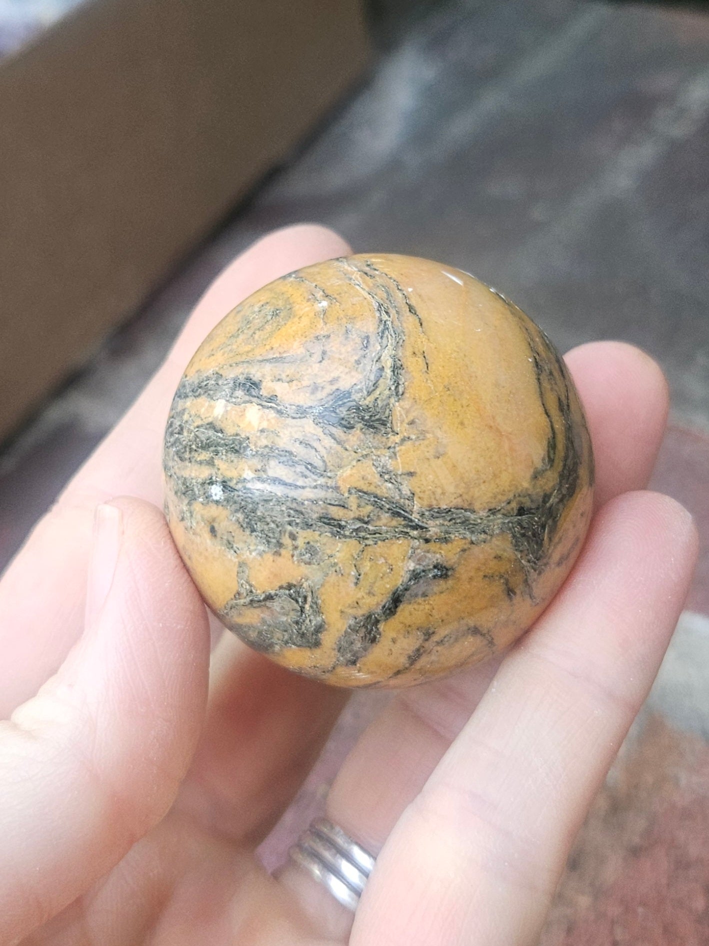 Calligraphy Jasper sphere