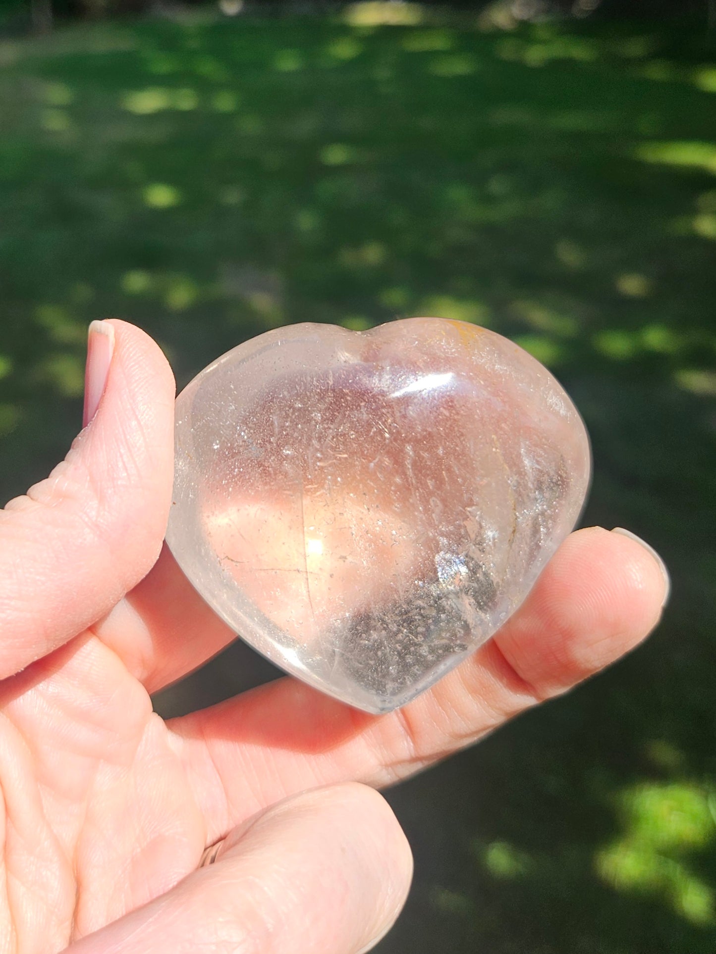 Garden Quartz puffy heart