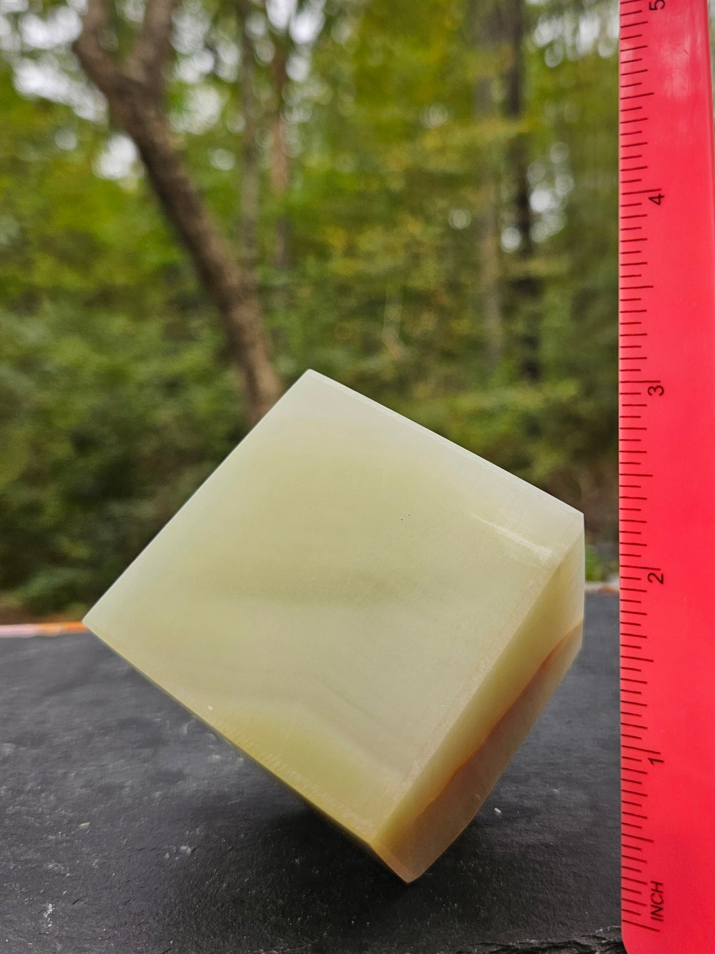 Large Pistachio Calcite cube