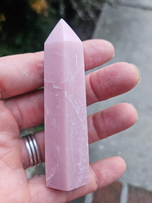 Pink Mangano Calcite tower