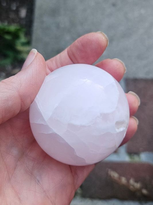 Soft Rose Quartz sphere