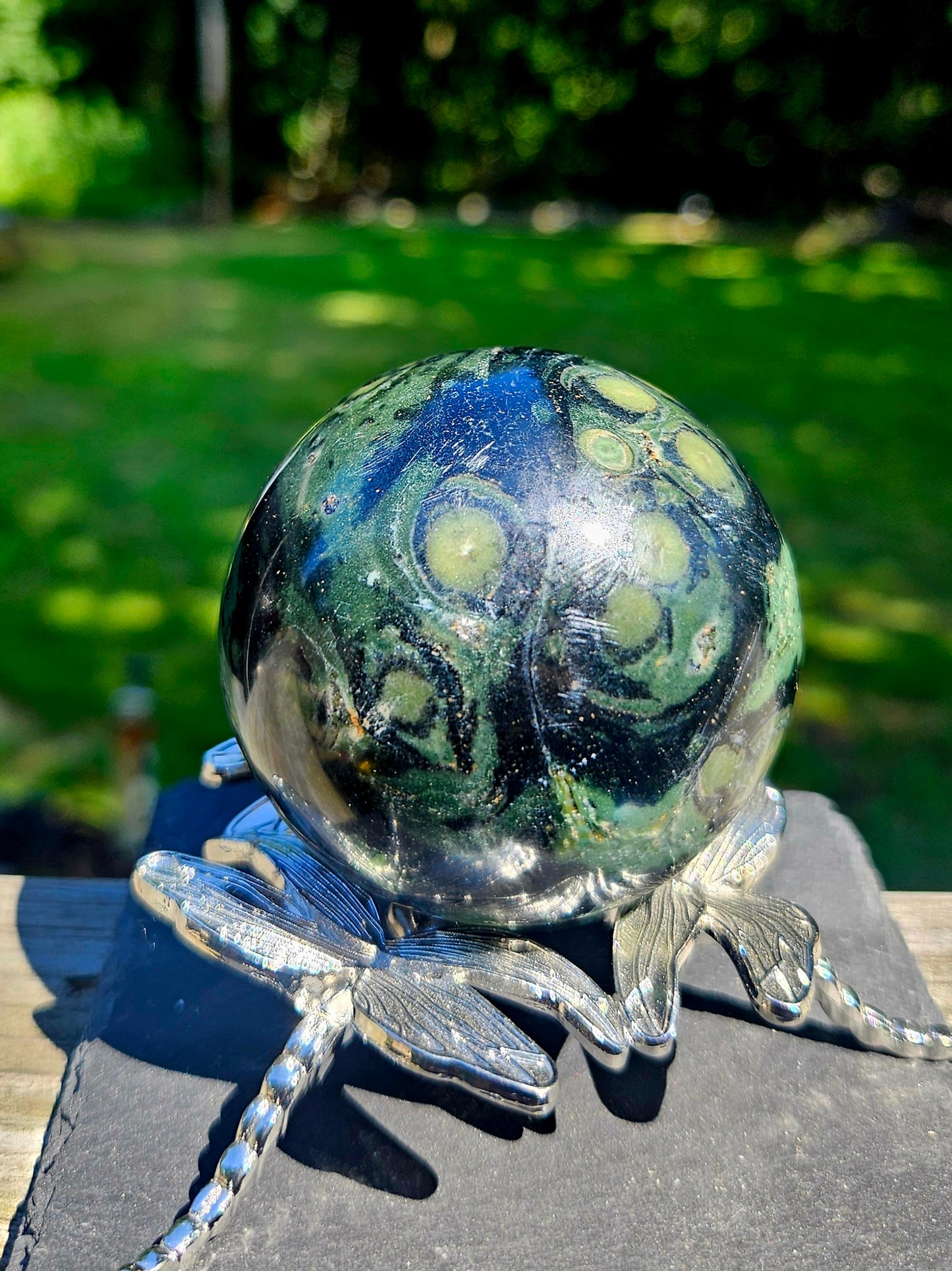 Kambaba Jasper sphere