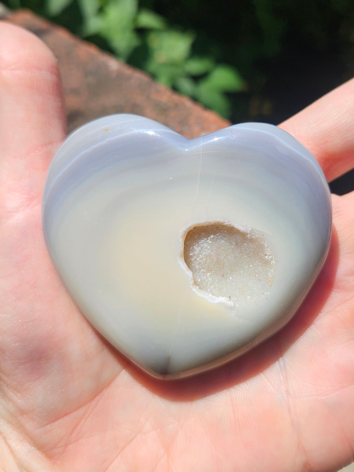 Botswana Agate heart