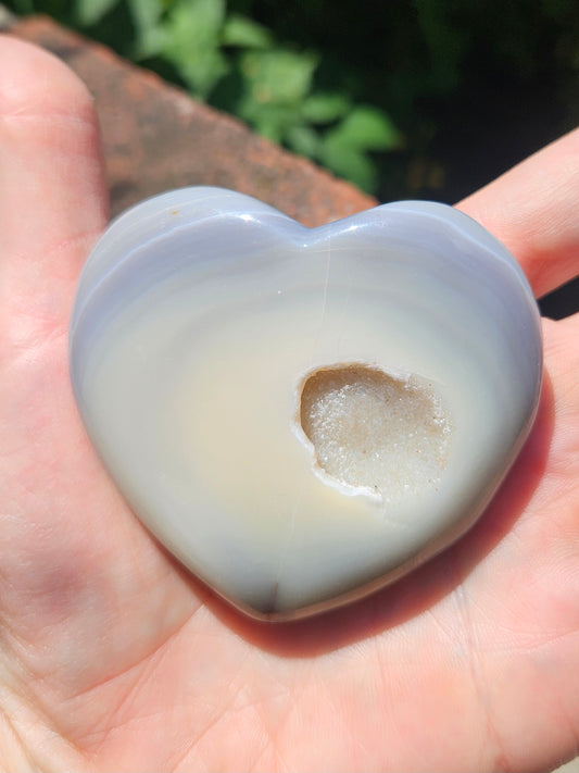Botswana Agate heart