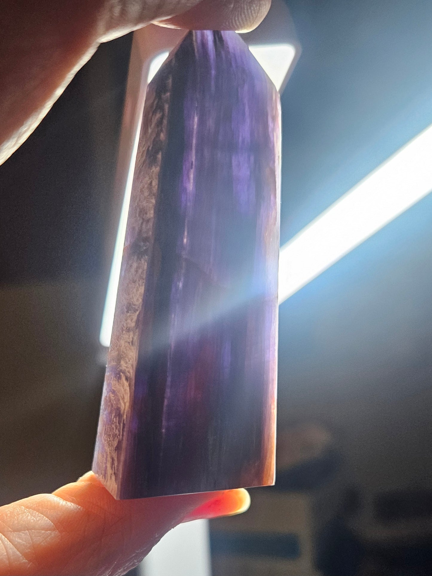 Rare Charoite tower