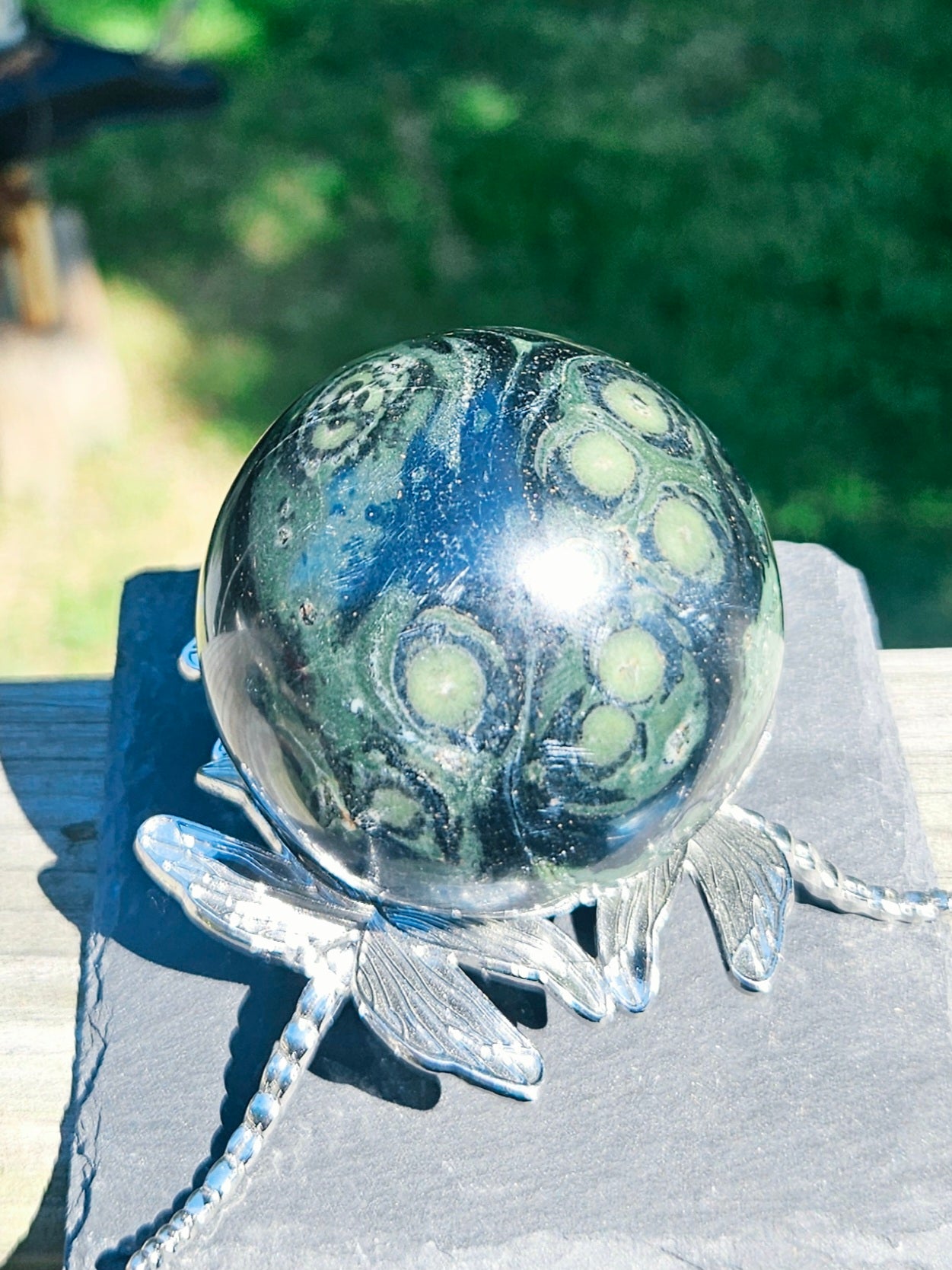 Kambaba Jasper sphere