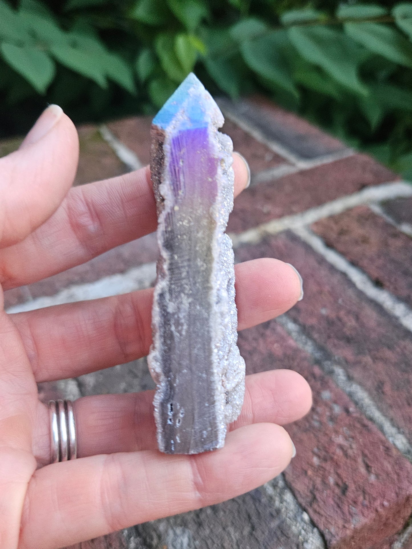 Aura Quartz druzy tower