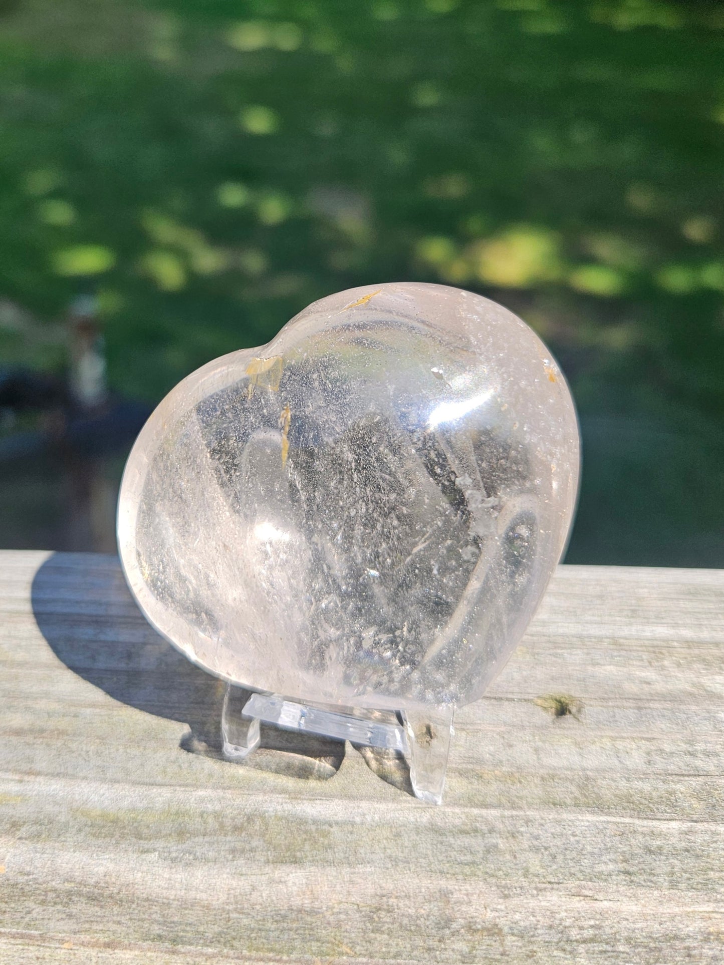 Garden Quartz puffy heart