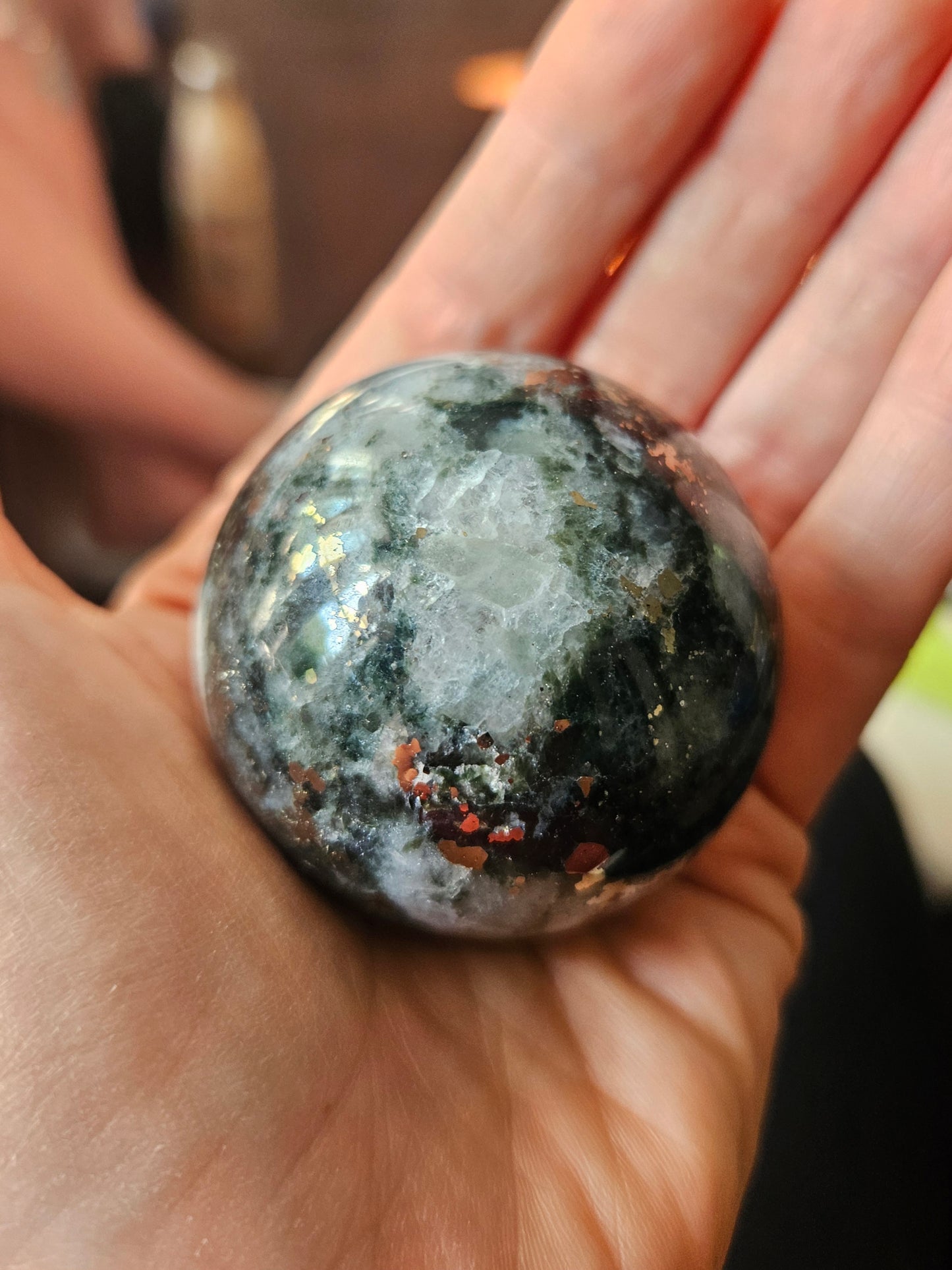 Tourmaline Quartz Pyrite sphere