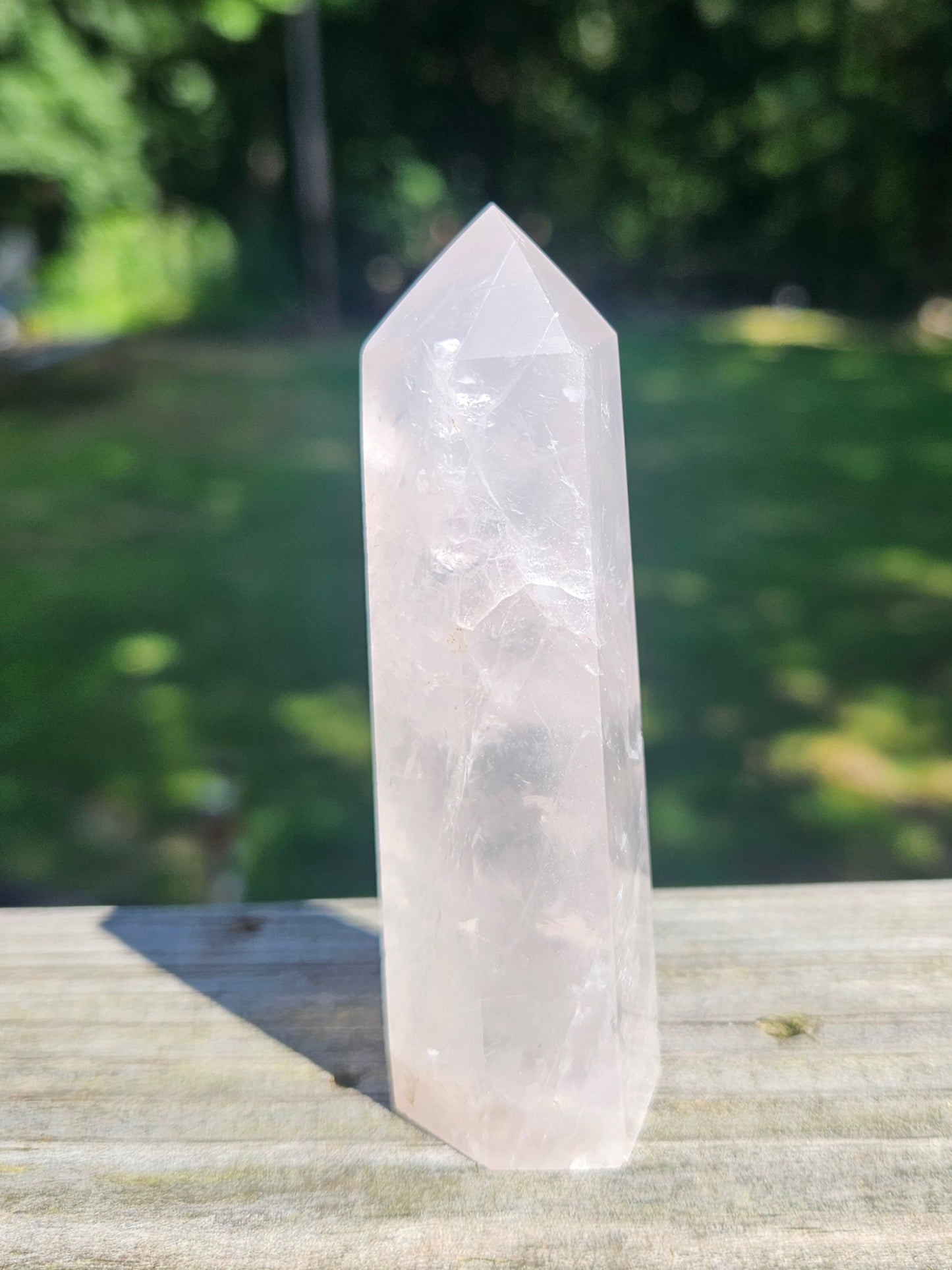 Rose Quartz tower - high grade