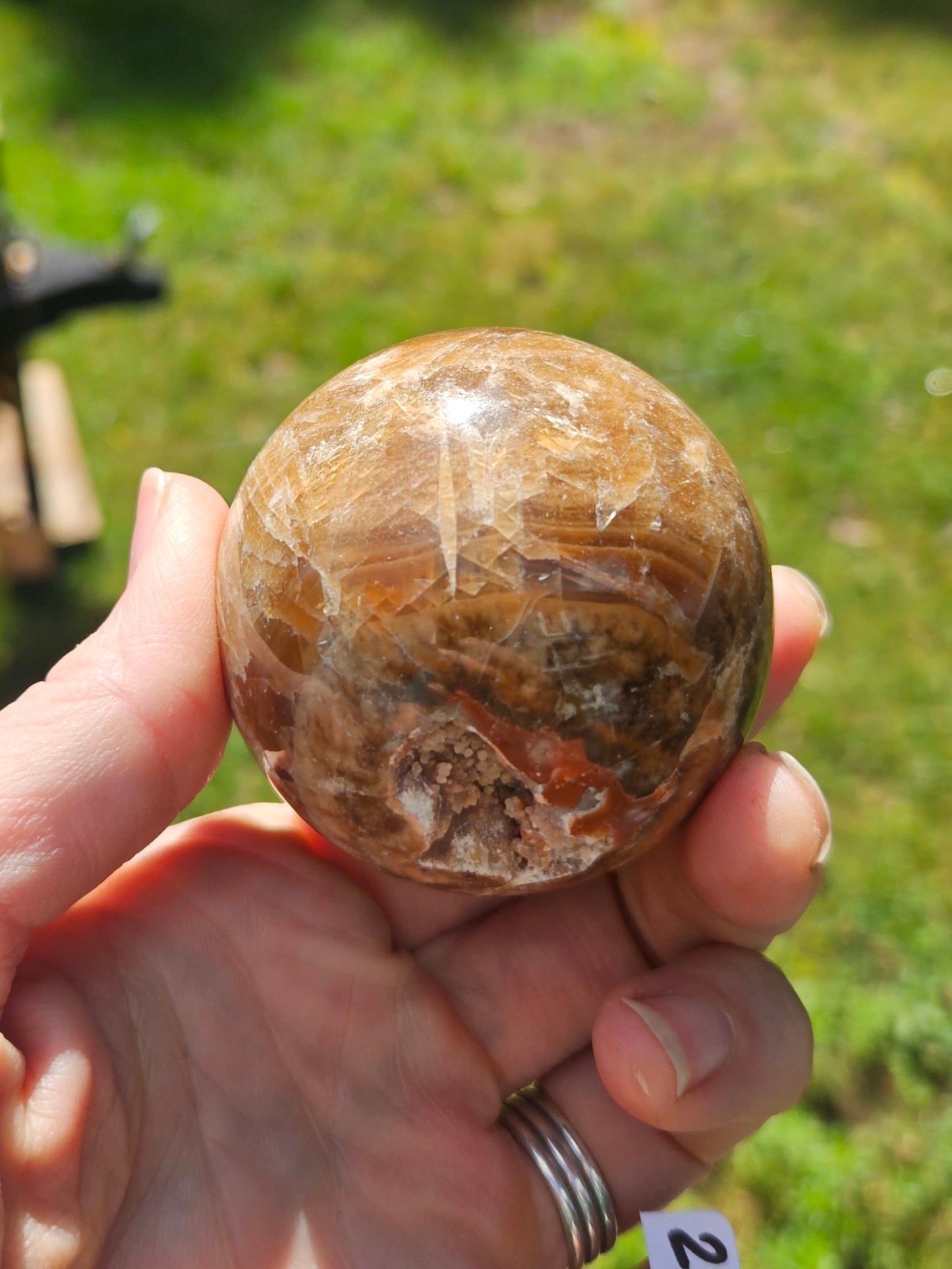 Golden Moonstone sphere