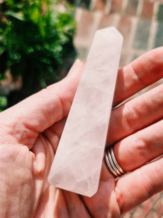 Blush pink Moonstone tower