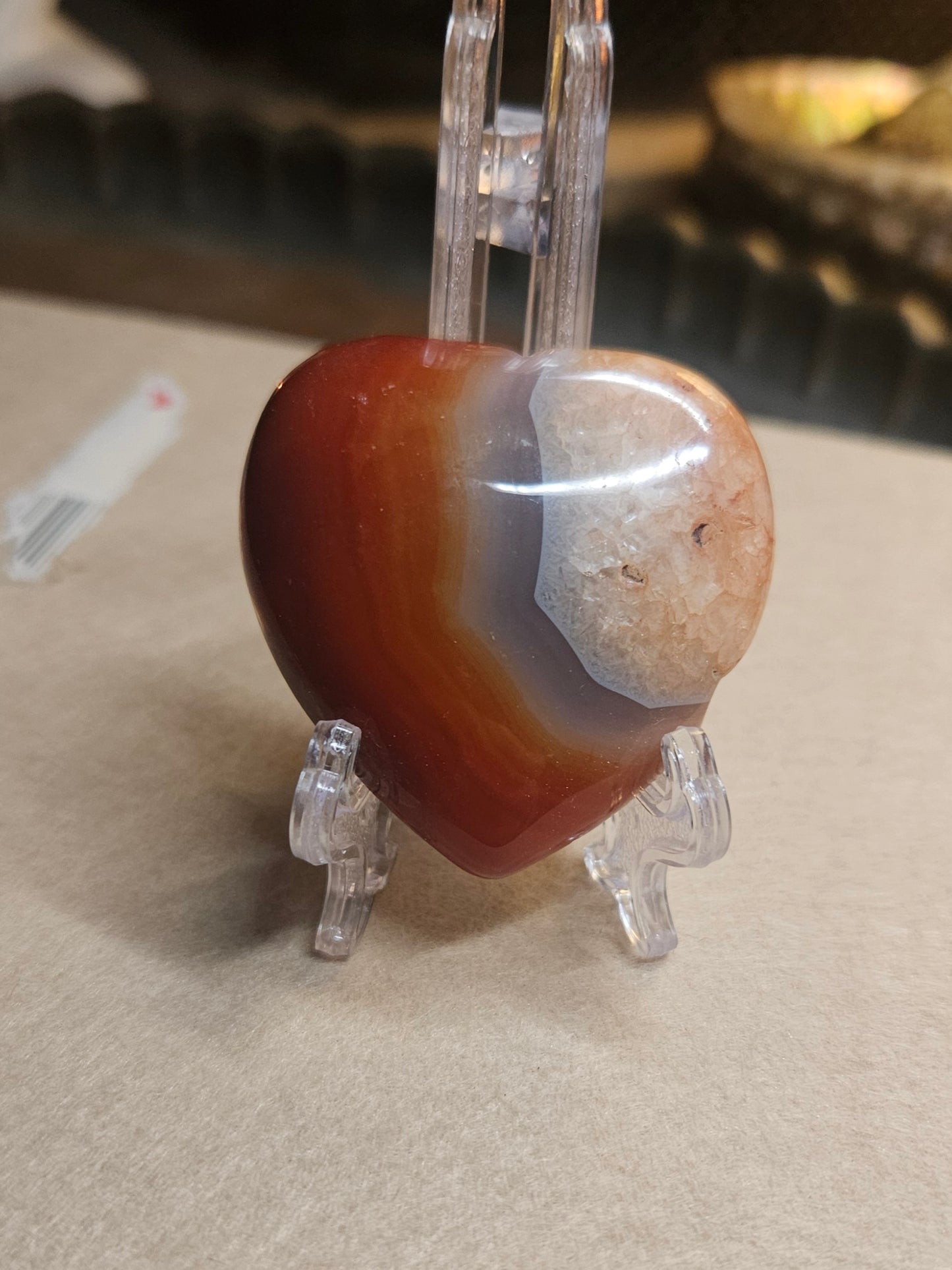Carnelian Agate heart