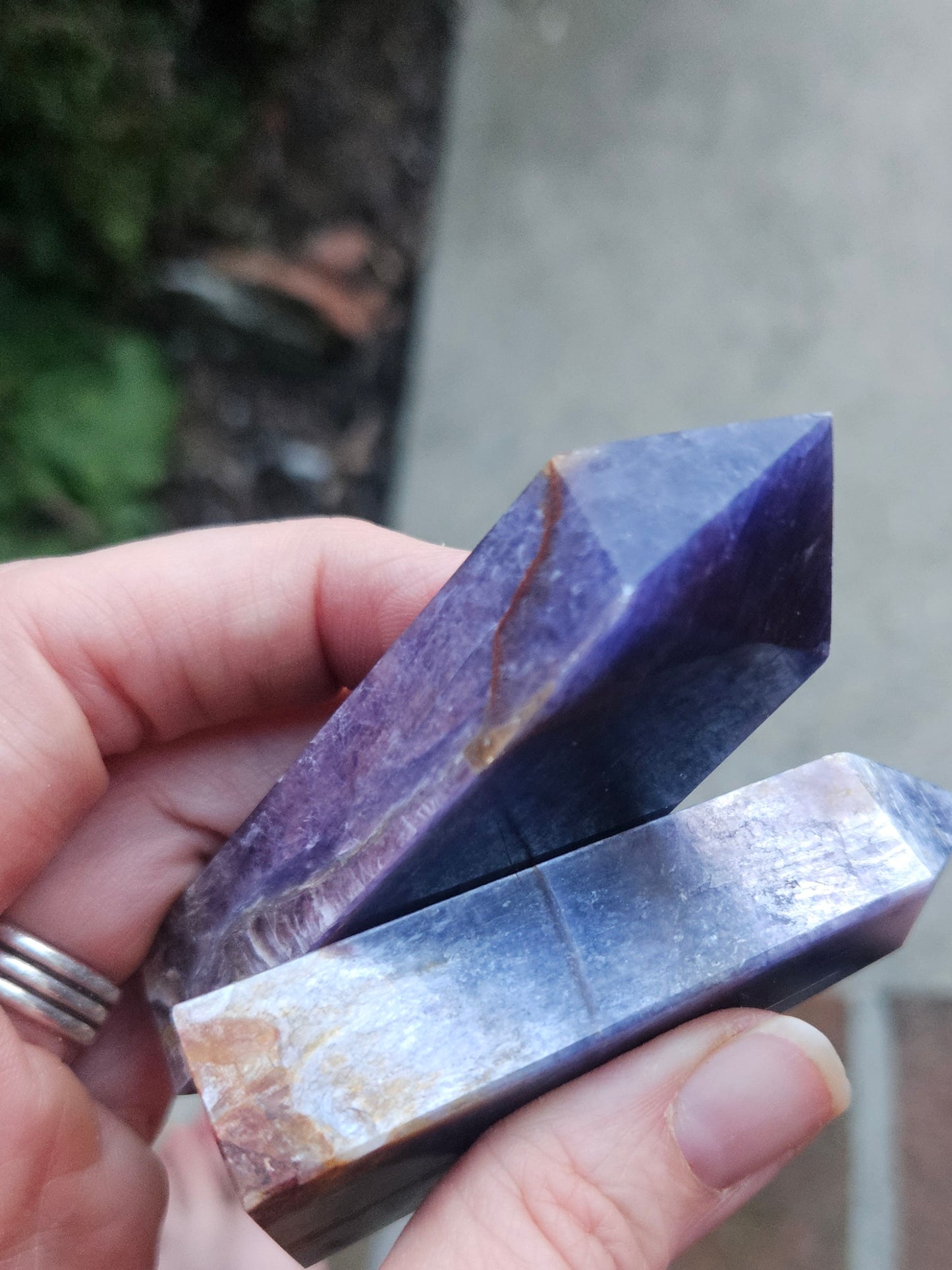 Charoite towers