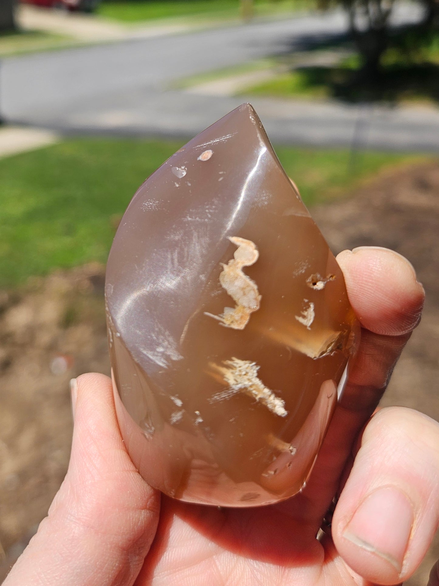 Carmel Chalcedony Flame Freeform
