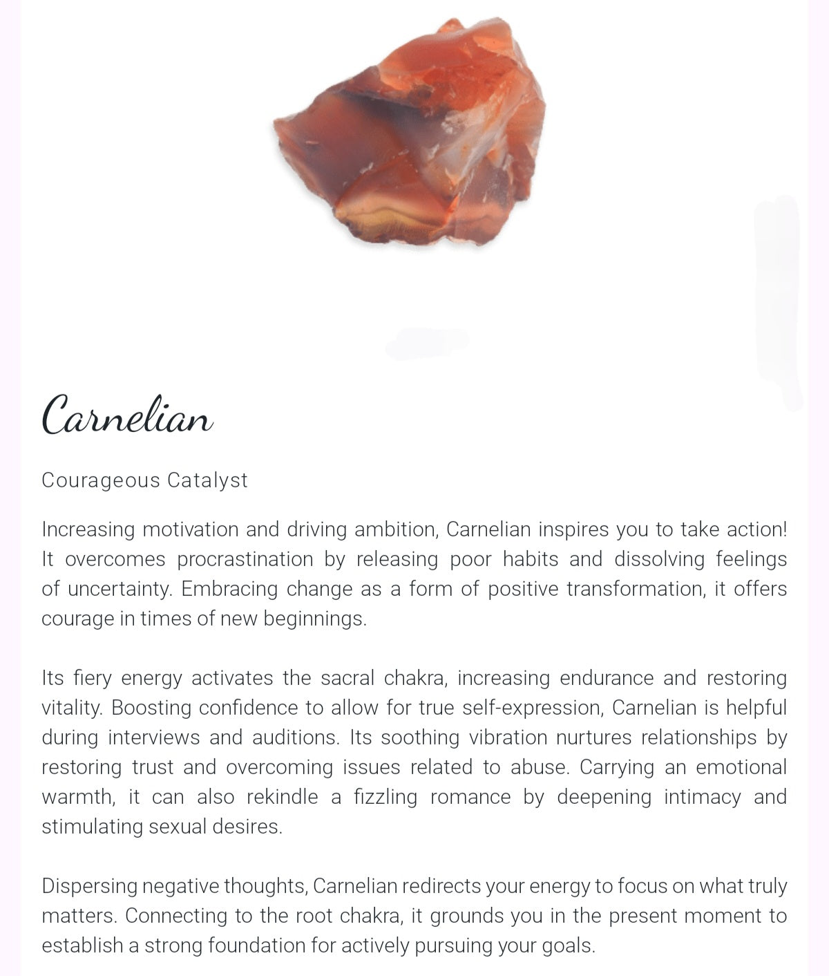 Find stone information here!