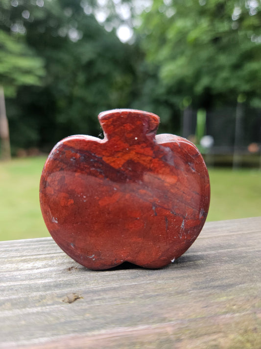 Poppy Jasper Apple carving