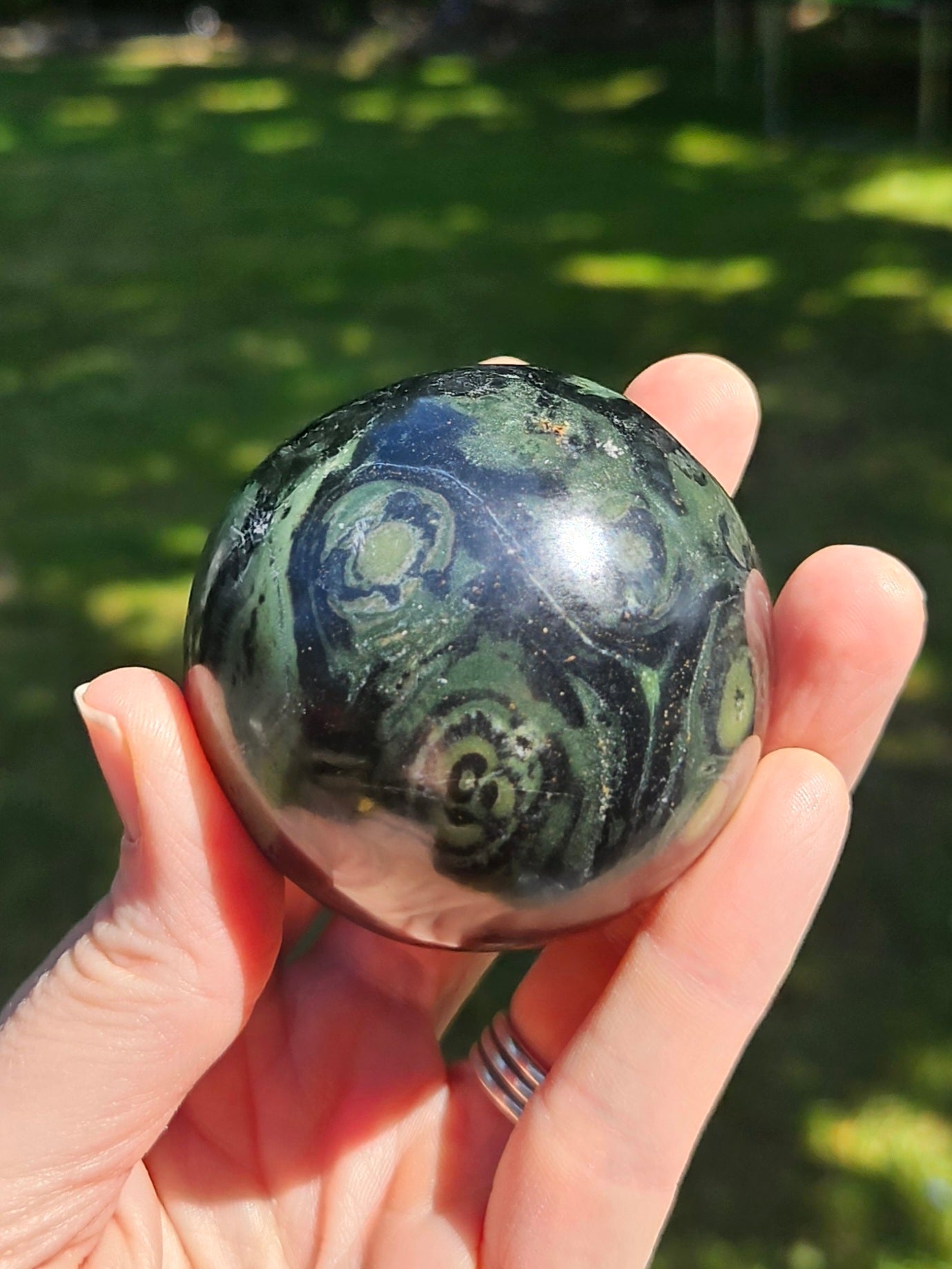 Kambaba Jasper sphere