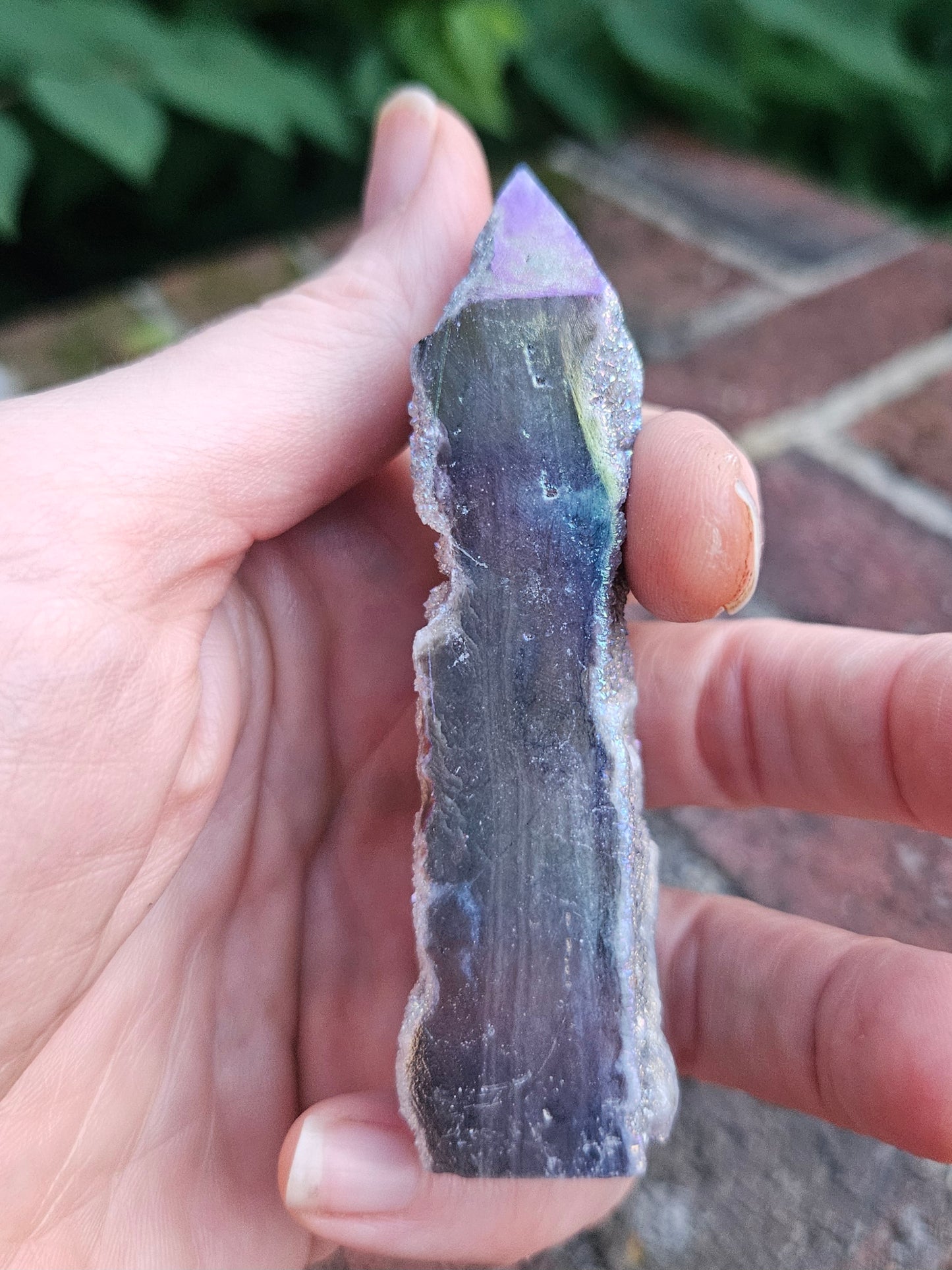 Aura Quartz druzy tower