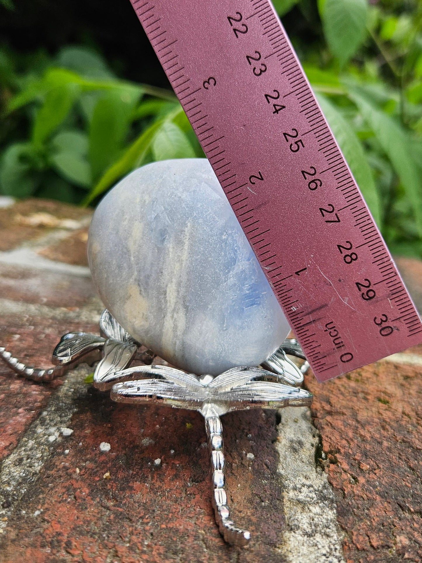 Blue Calcite palm stone