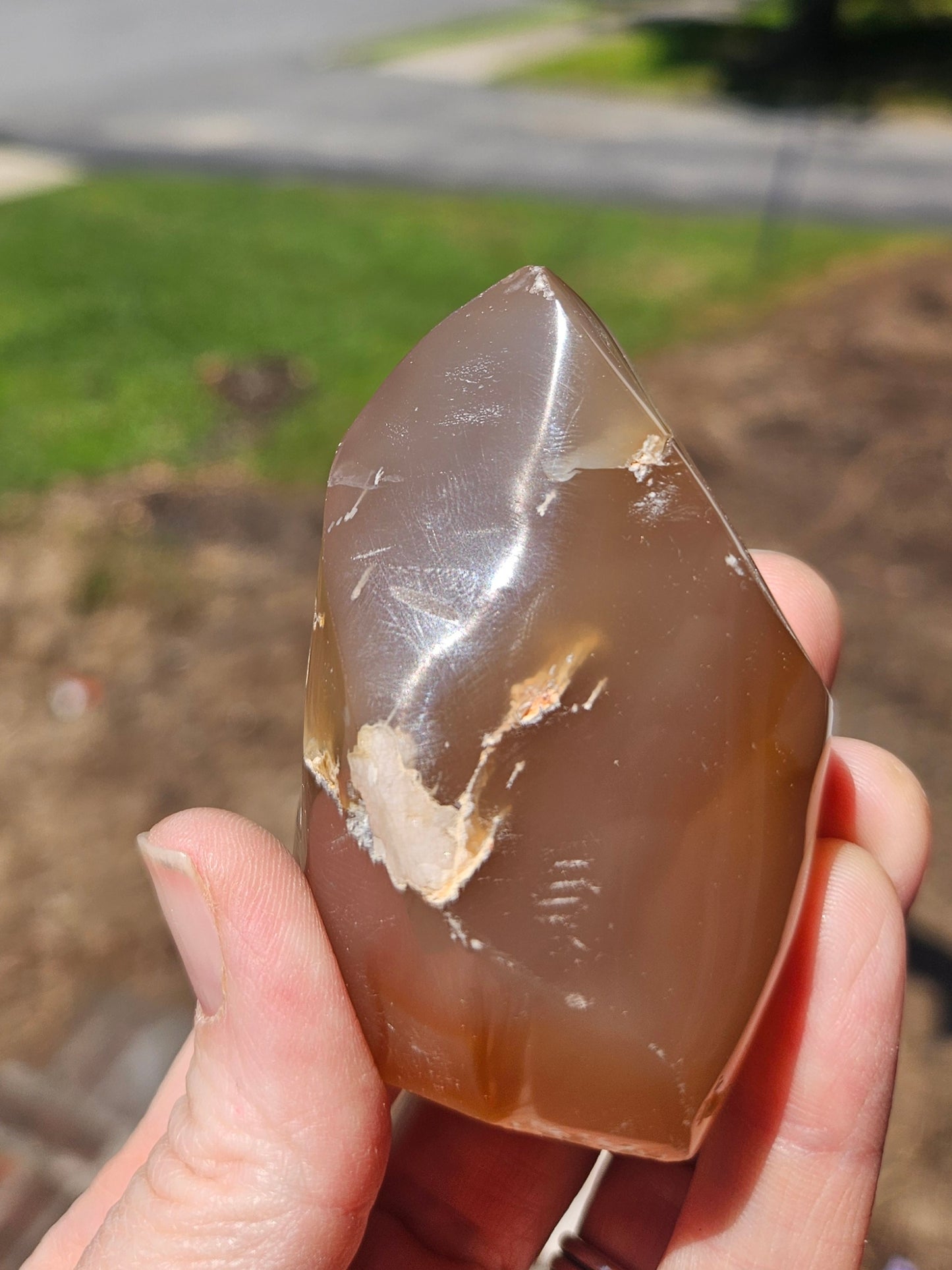 Carmel Chalcedony Flame Freeform