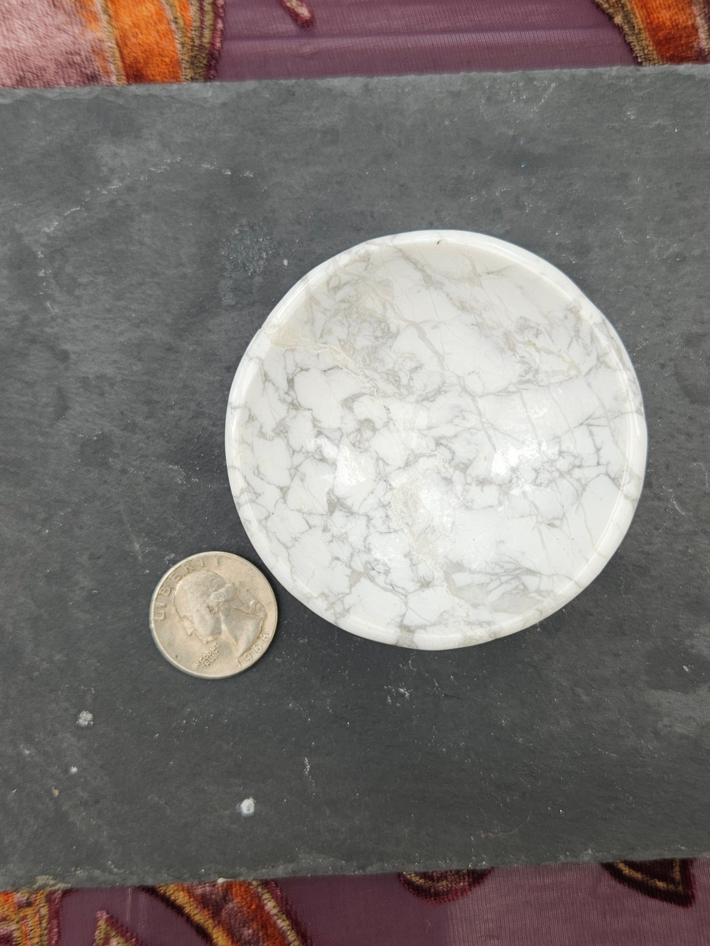 White Howlite bowl