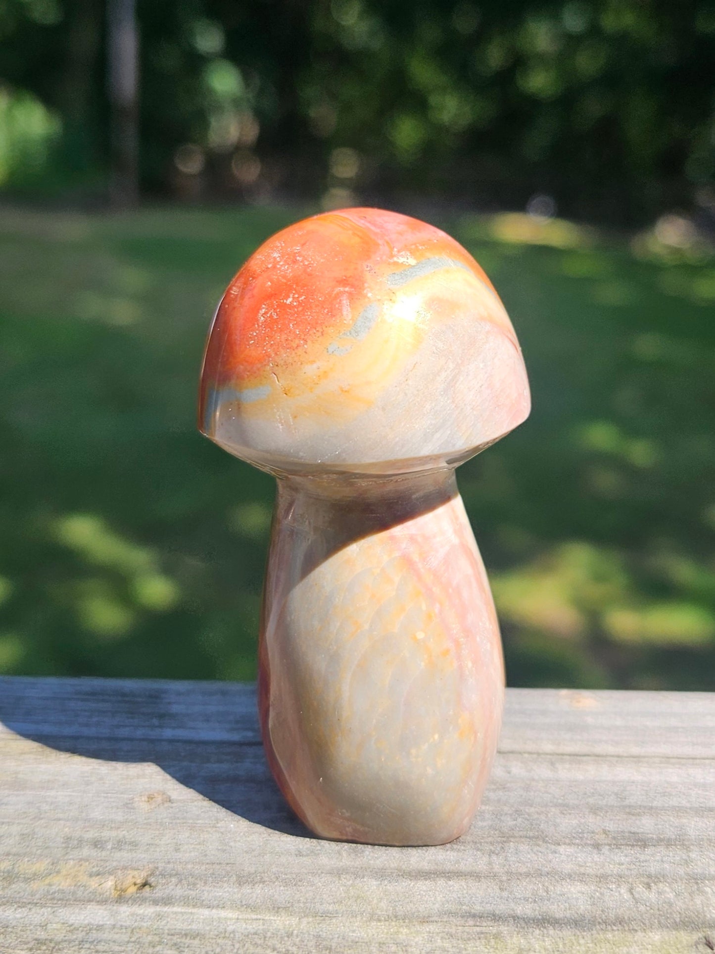 Polychrome Mushroom carving