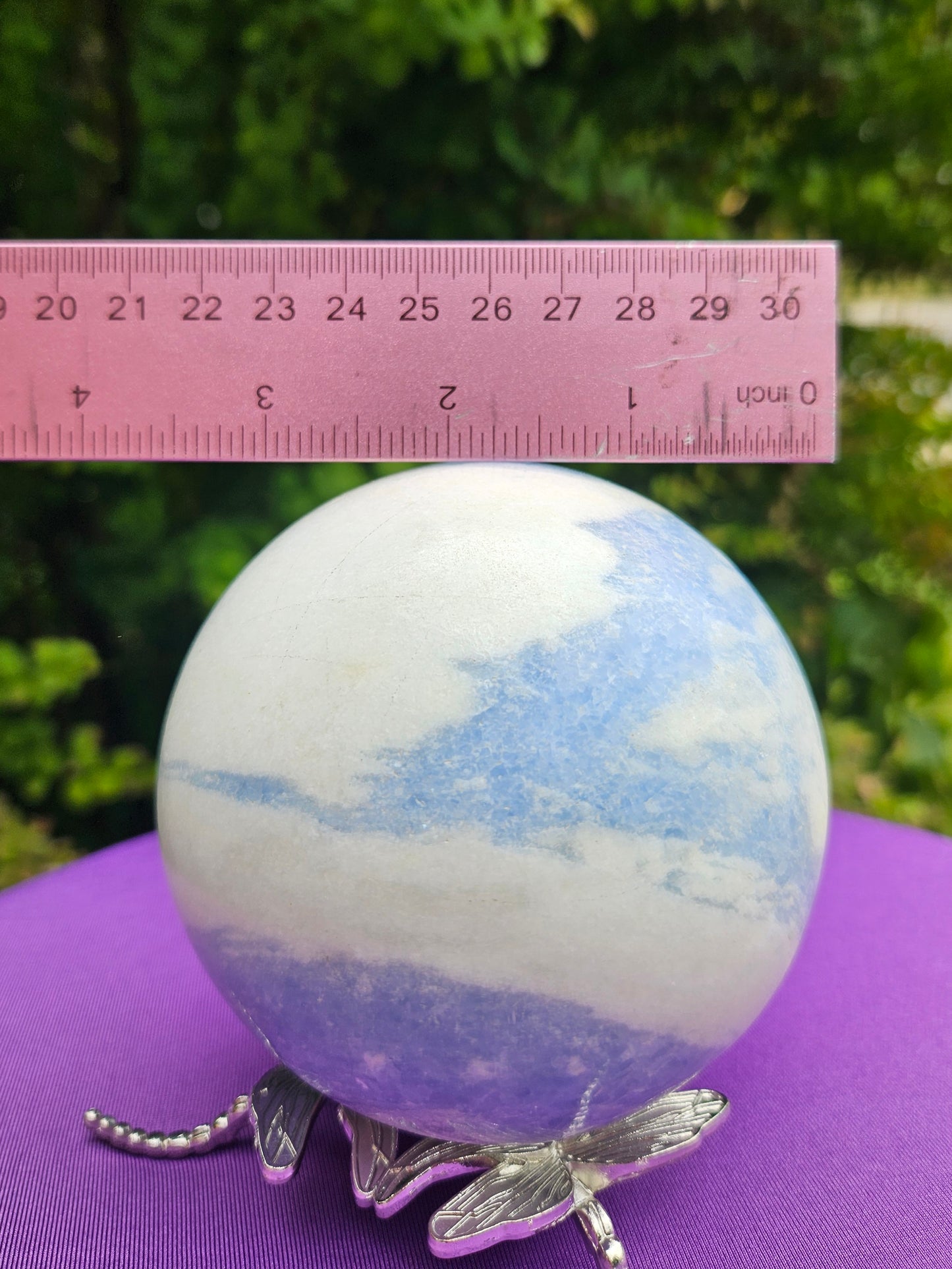 Blue Calcite sphere