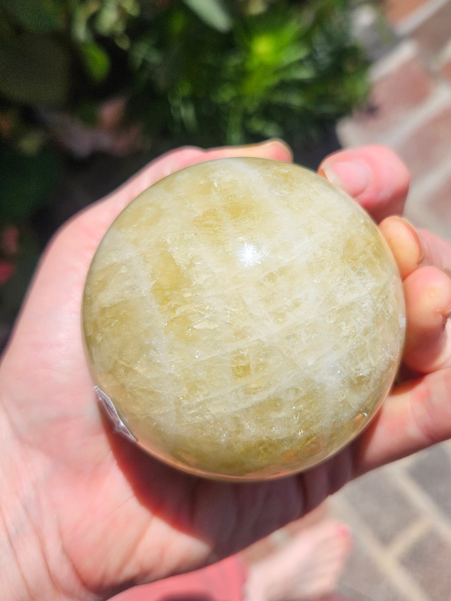 Lemon Calcite sphere