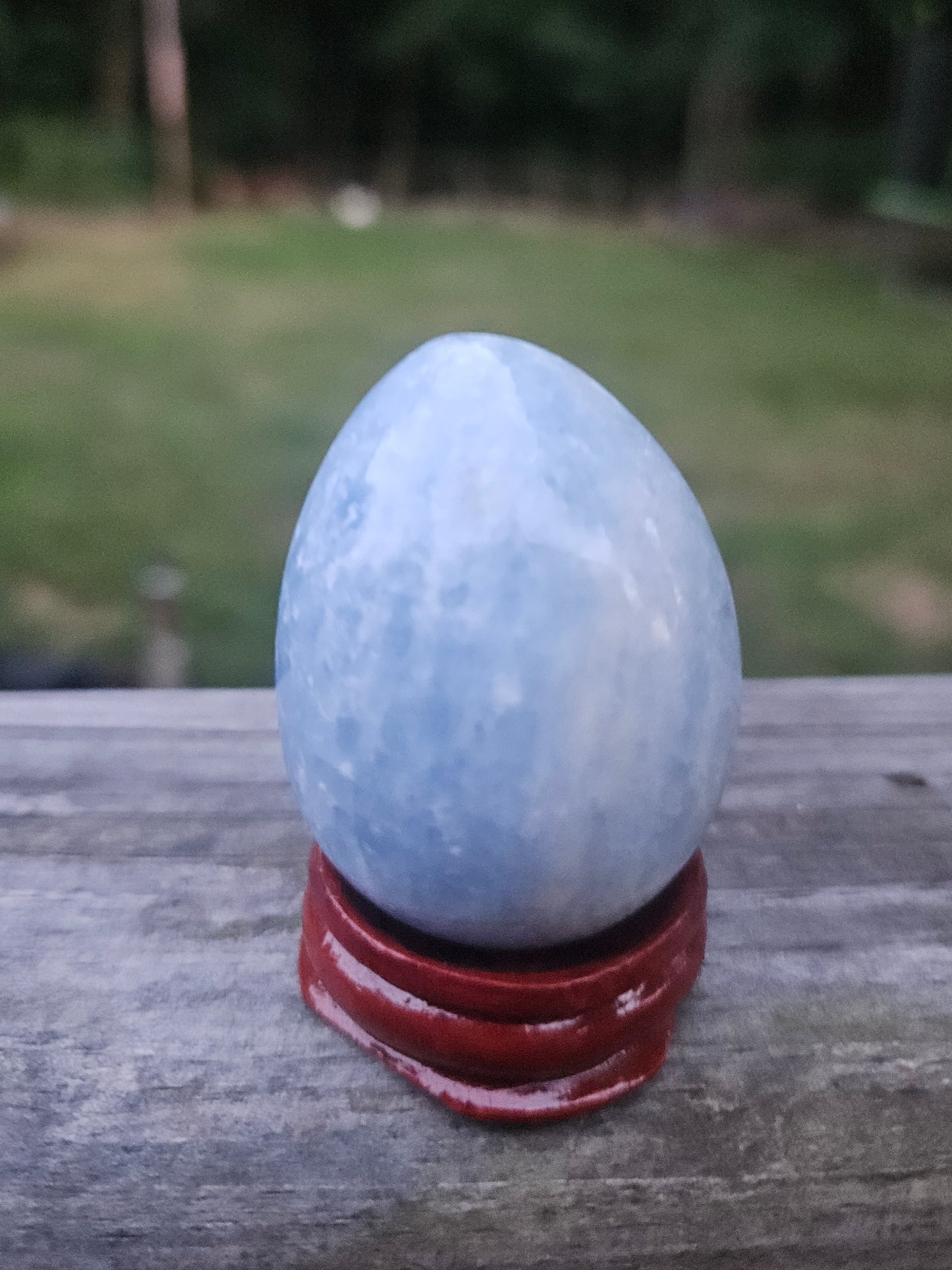 Blue Calcite Egg
