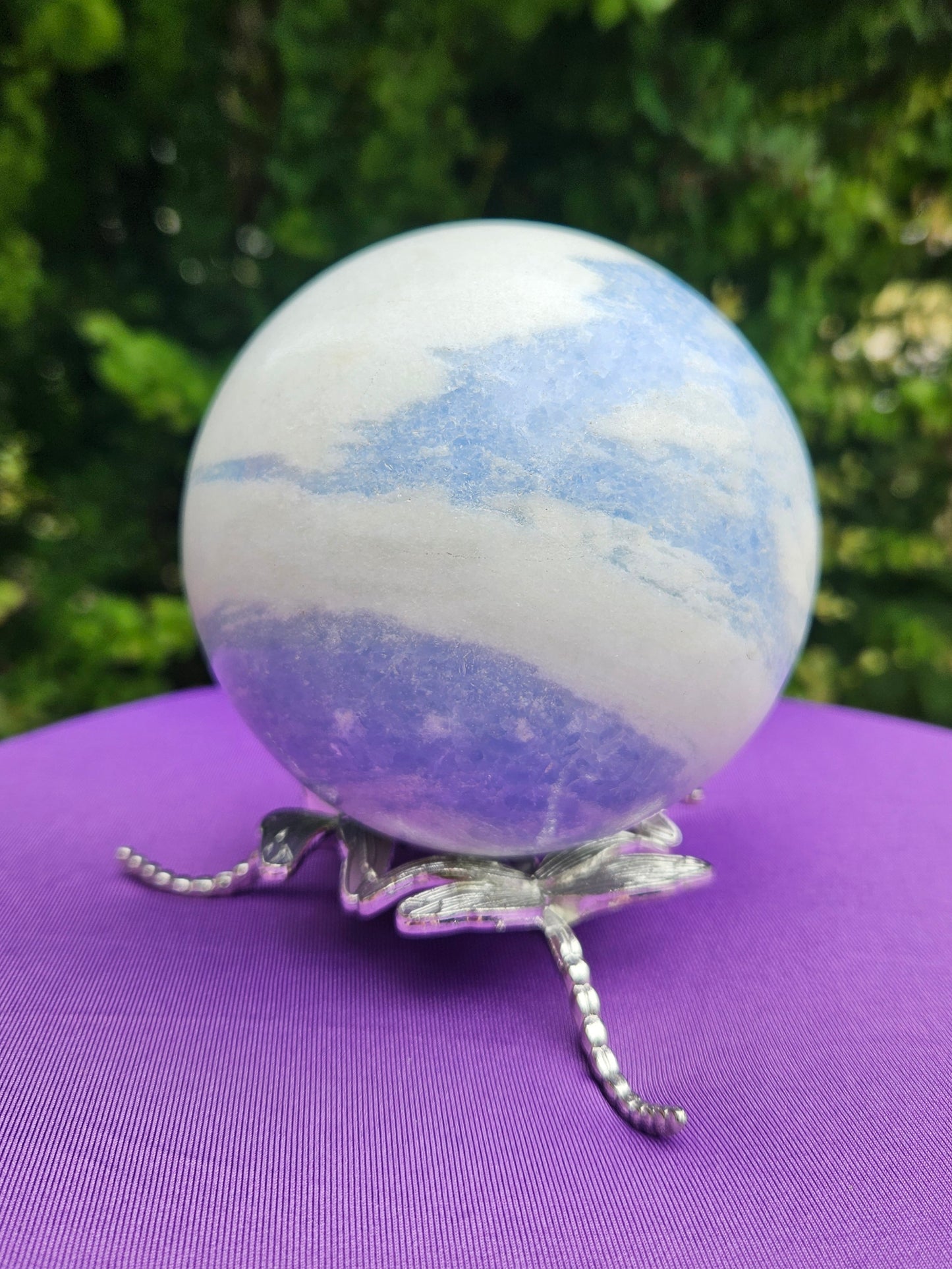 Blue Calcite sphere