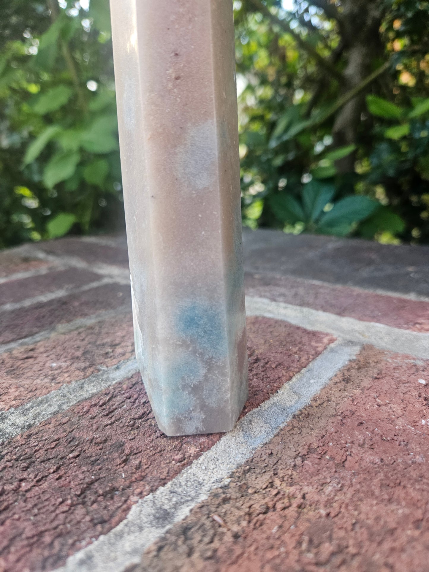 Blue Flower Agate tower