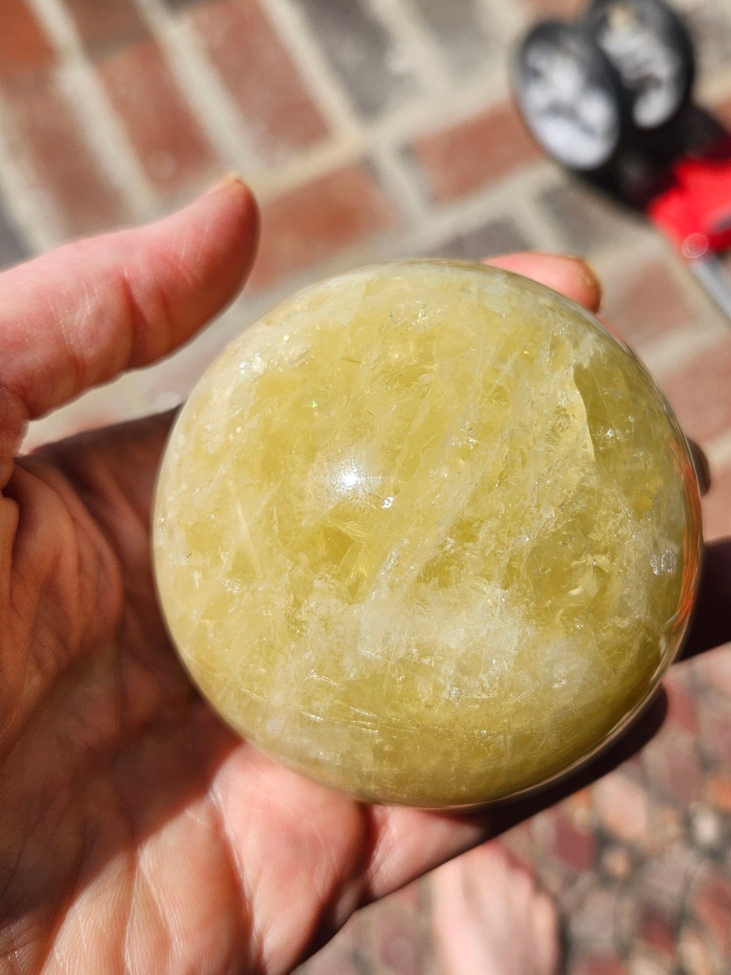 Lemon Calcite sphere