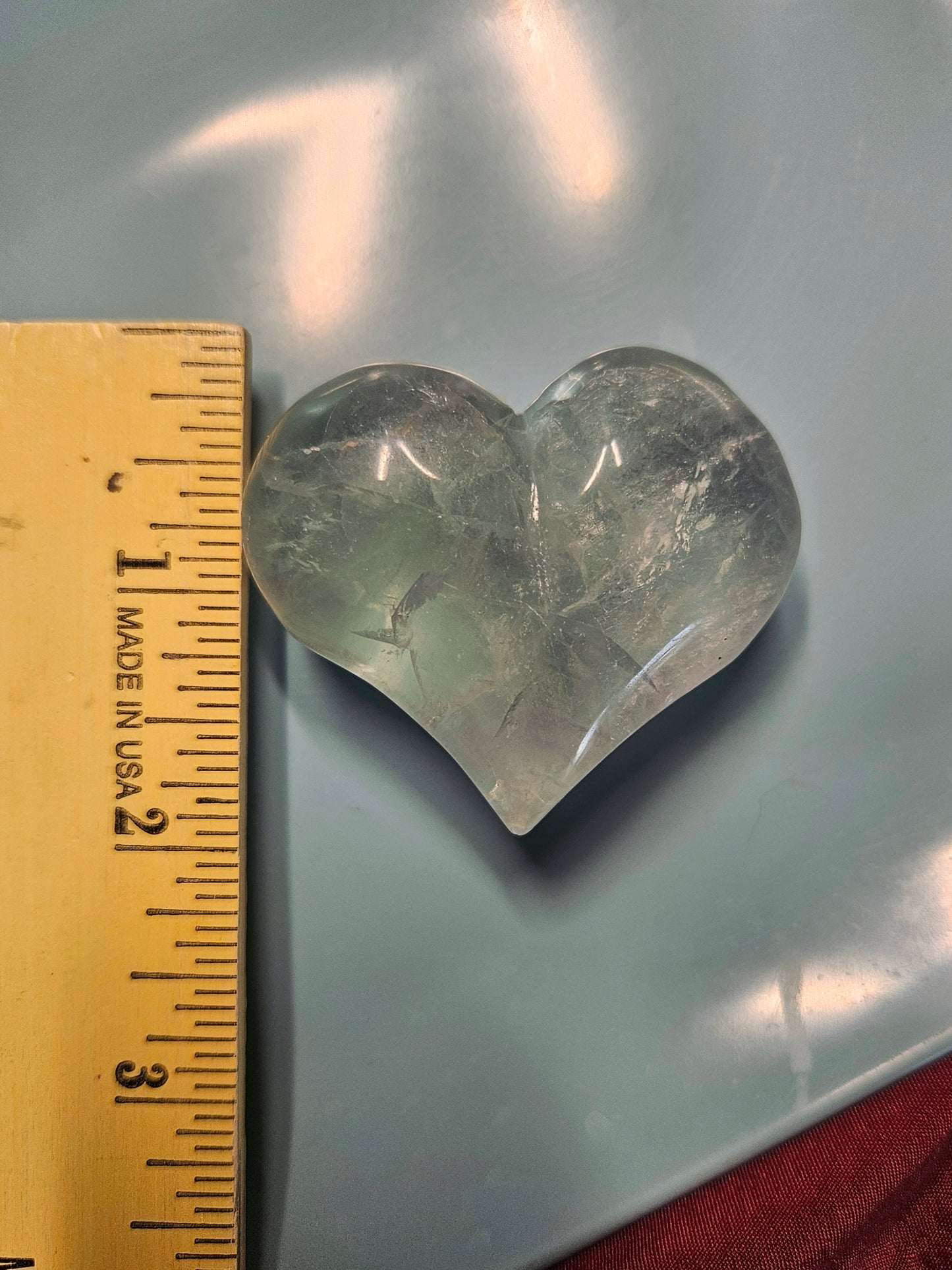 Green Fluorite Heart