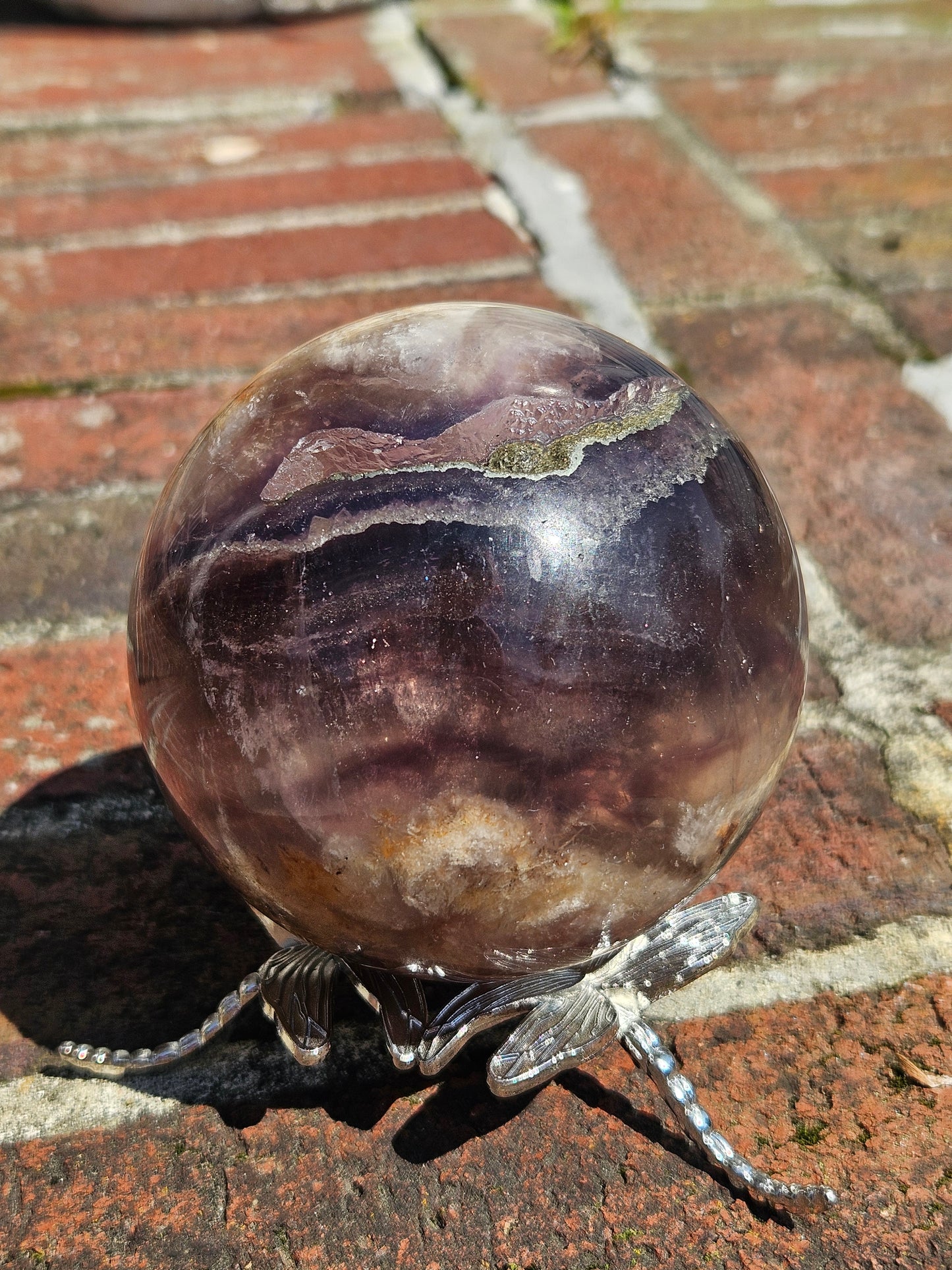 Rainbow Fluorite Sphere